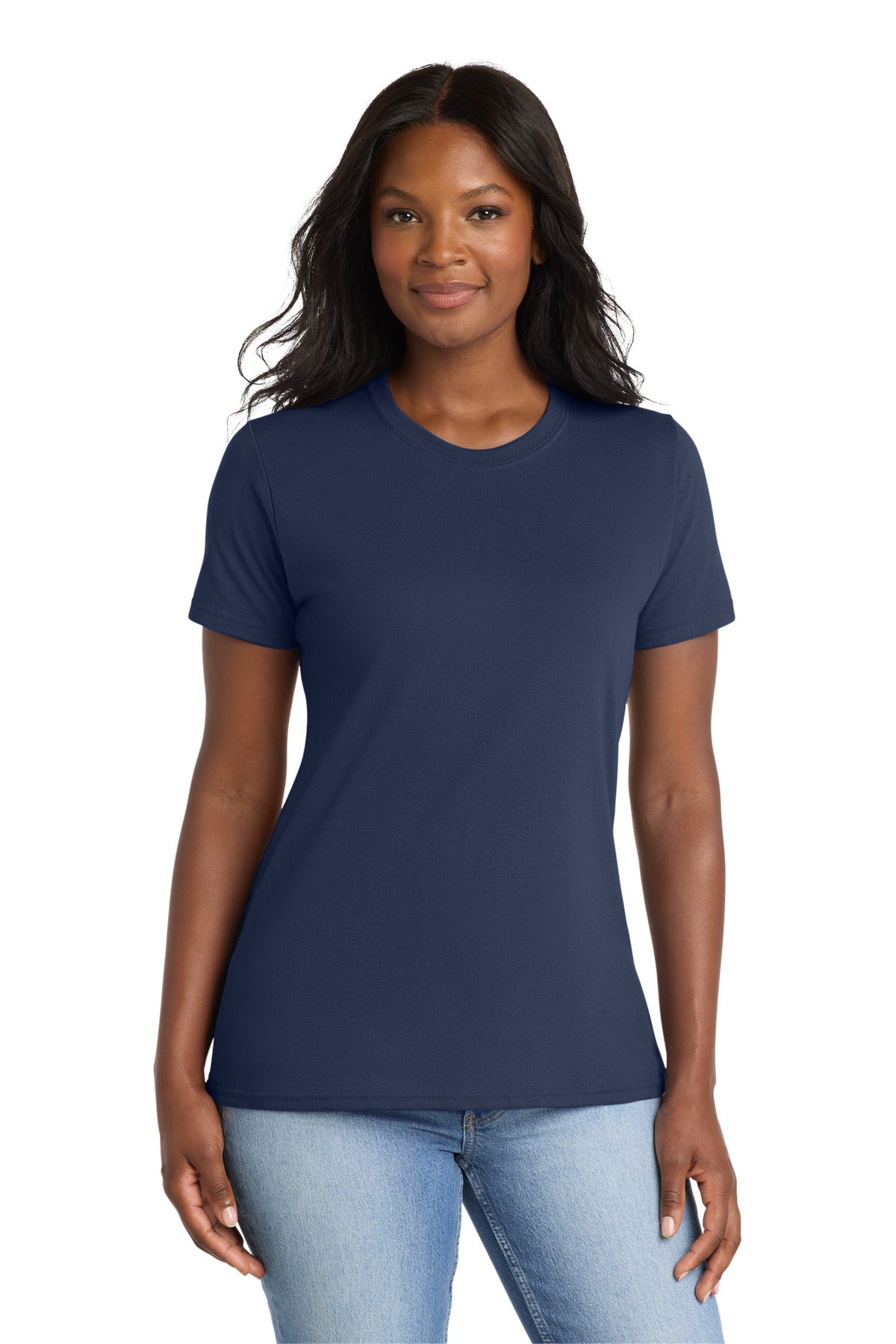 Port & Co Women's Core Blend Tee - Navy