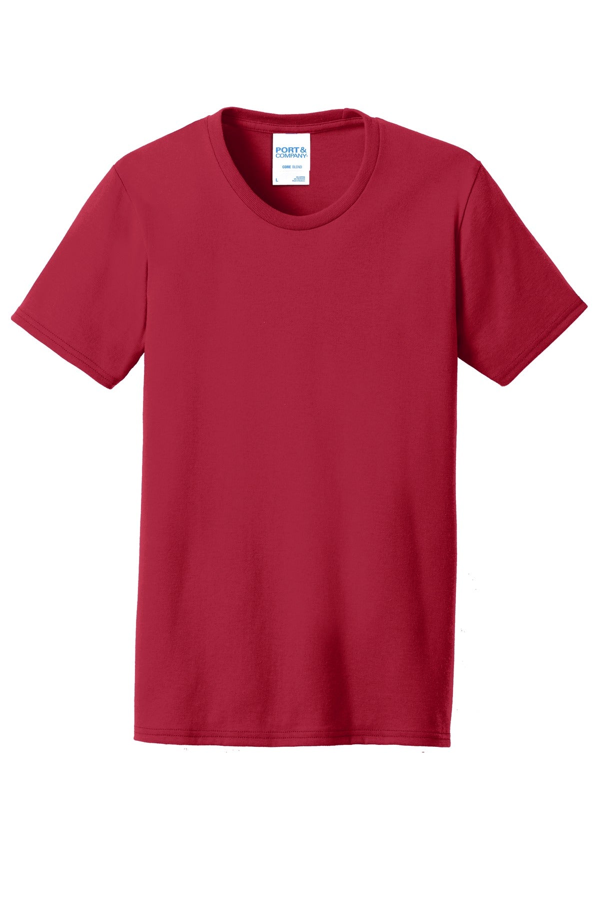 Port & Co Women's Core Blend Tee - Red