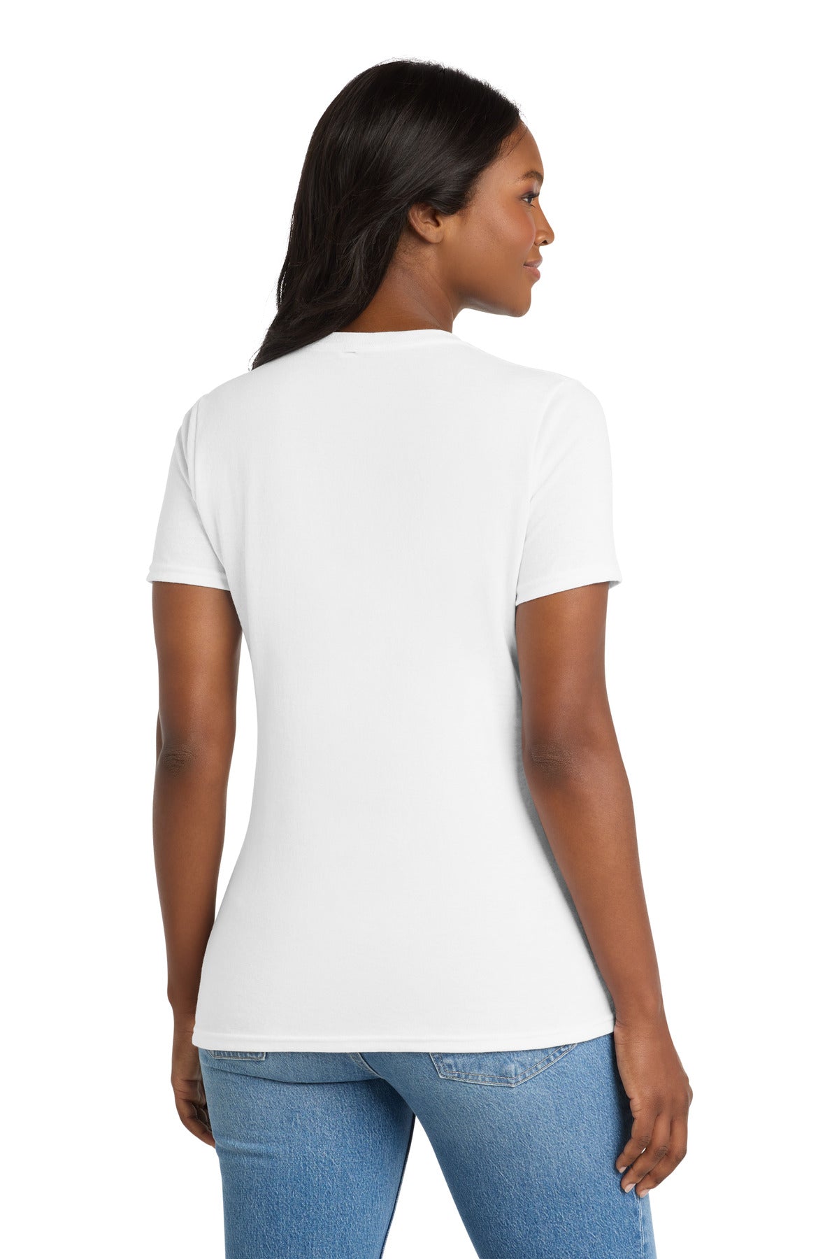 Port & Co Women's Core Blend Tee - White