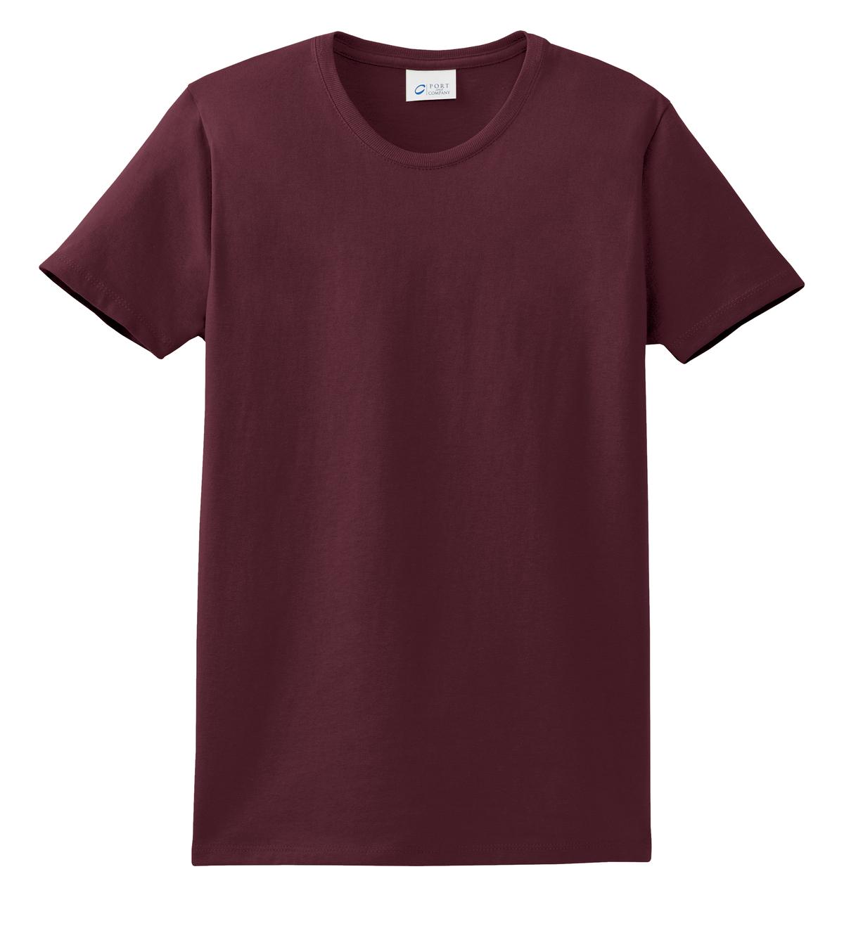 Port & Co Women's Essential Tee - Athletic Maroon