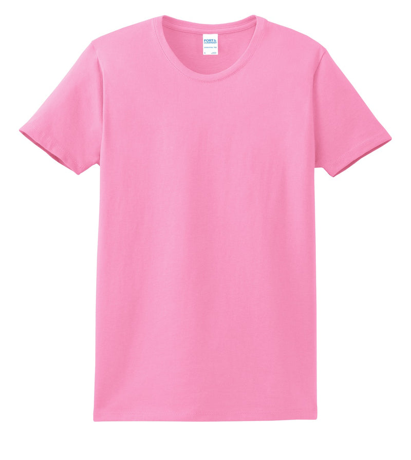 Port & Co Women's Essential Tee - Candy Pink