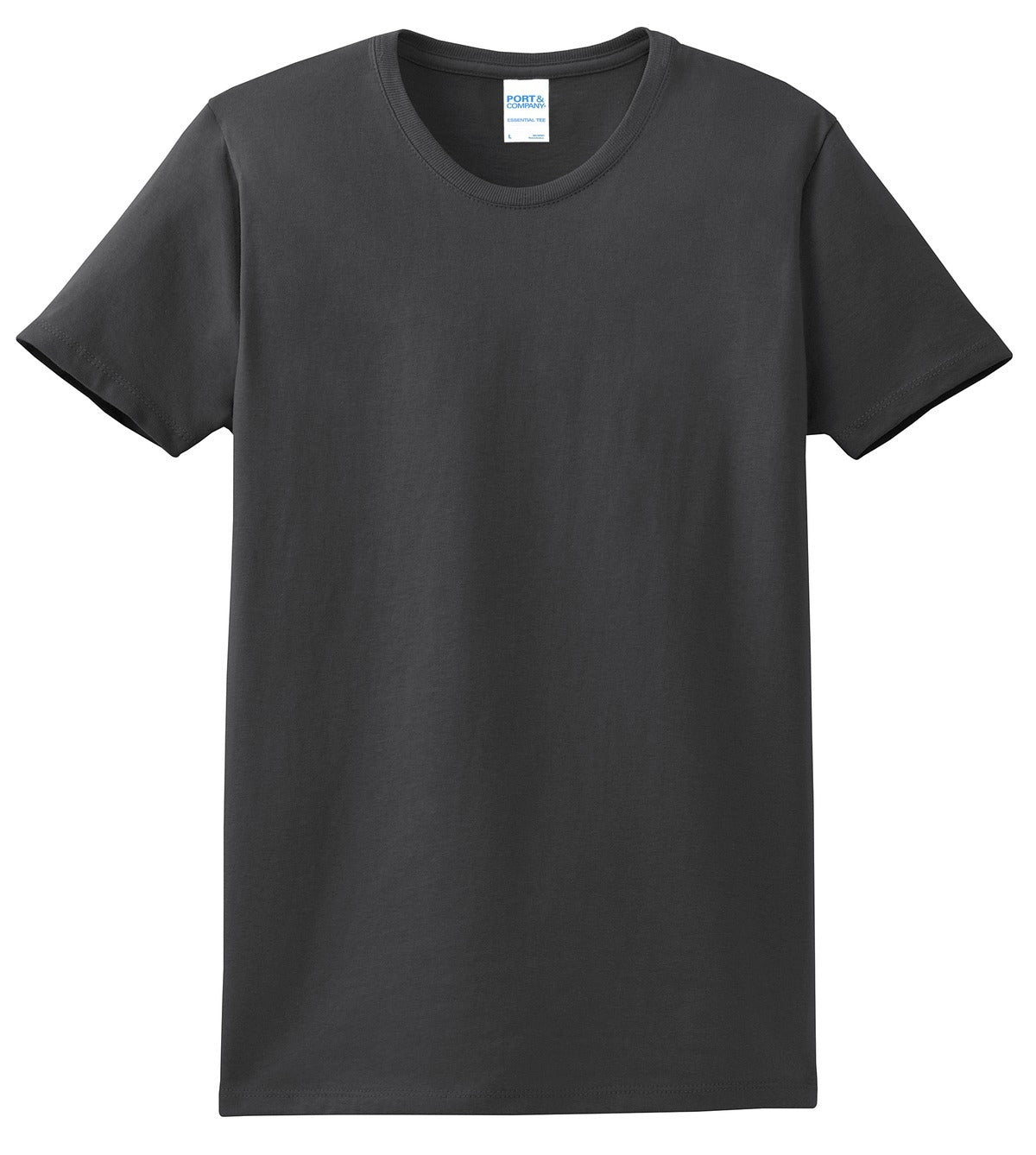 Port & Co Women's Essential Tee - Charcoal
