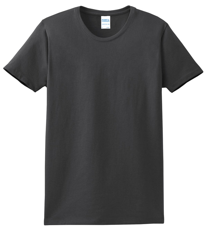 Port & Co Women's Essential Tee - Charcoal