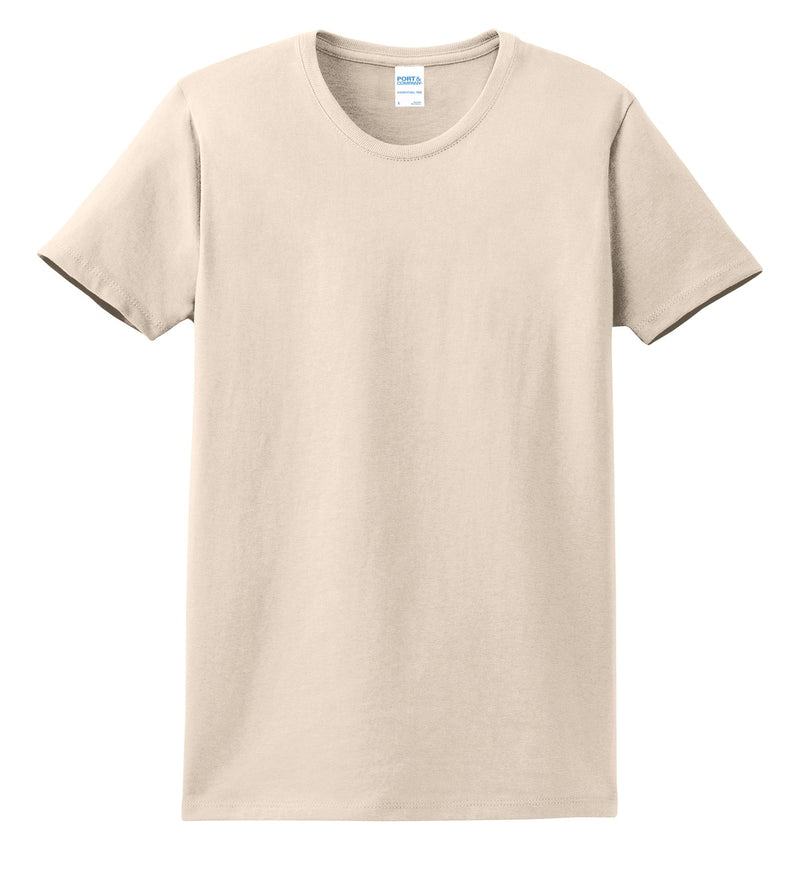 Port & Co Women's Essential Tee - Natural