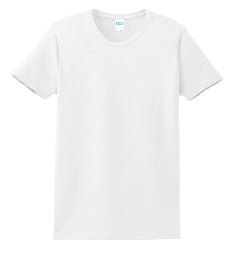 Port & Co Women's Essential Tee - White