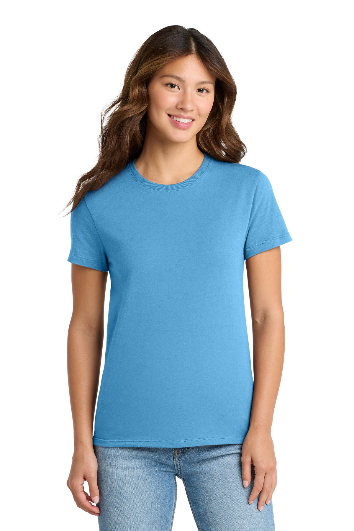 Port & Co Women's Essential Tee - Aquatic Blue