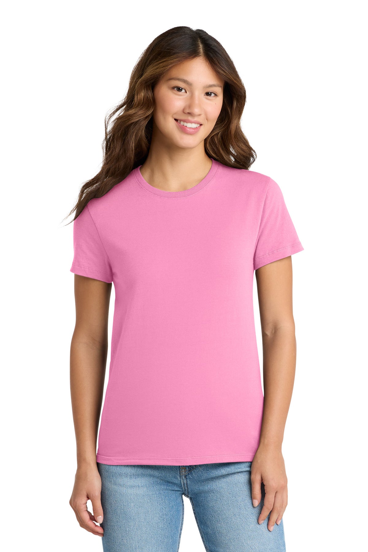 Port & Co Women's Essential Tee - Candy Pink