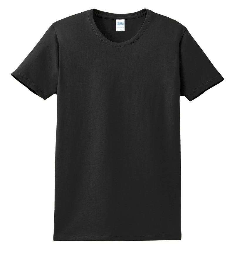 Port & Co Women's Essential Tee - Jet Black
