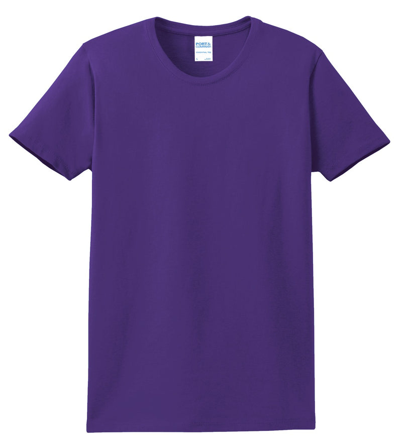Port & Co Women's Essential Tee - Purple