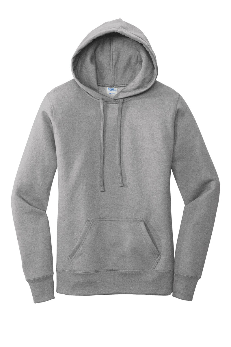 Port & Co Women's Core Fleece Pullover Hooded Sweatshirt - Athletic Heather