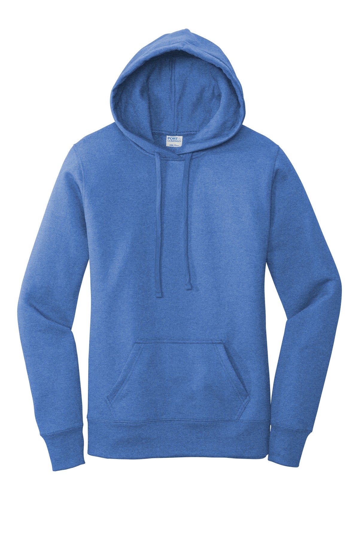 Port & Co Women's Core Fleece Pullover Hooded Sweatshirt - Heather Royal