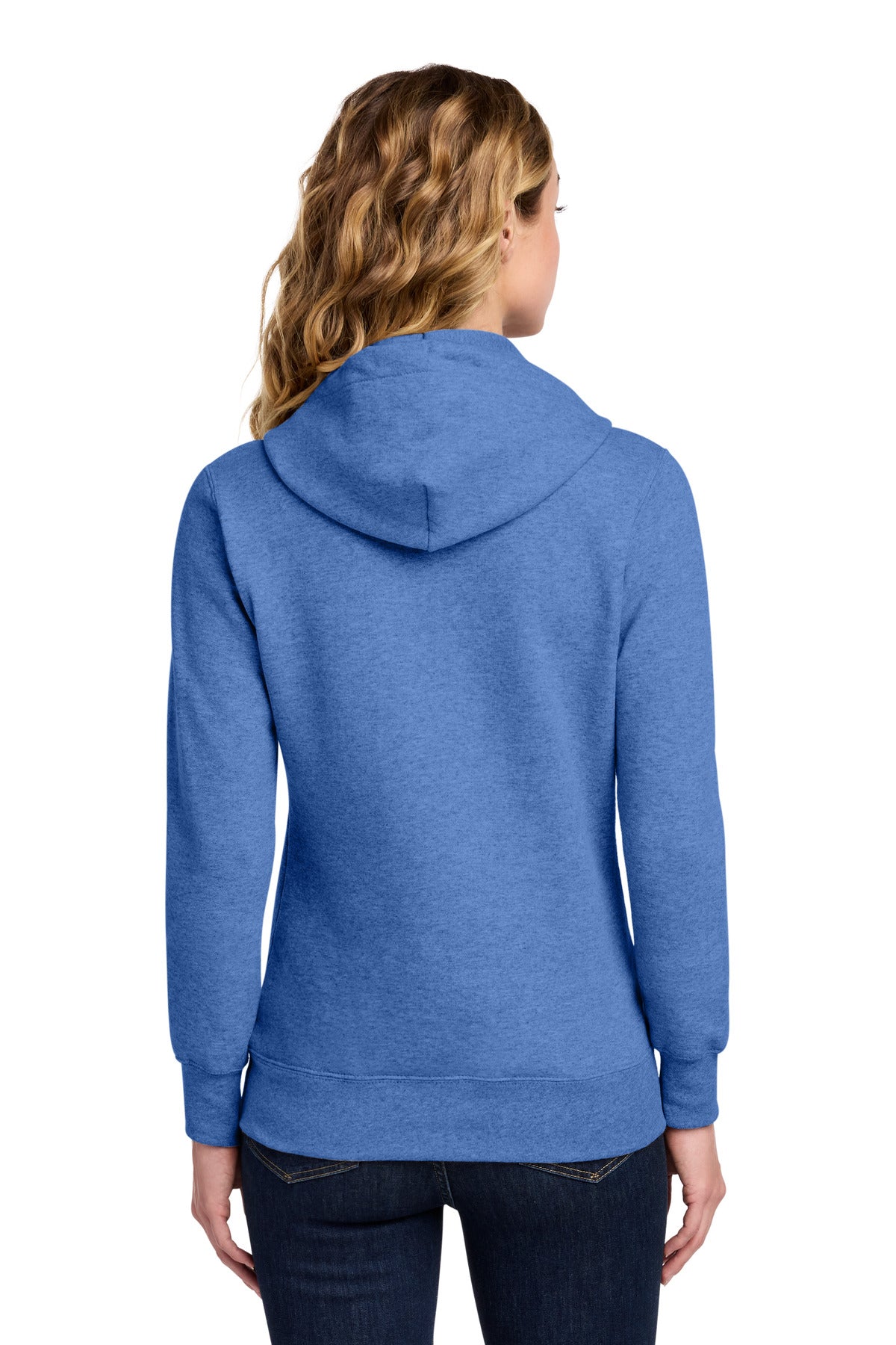 Port & Co Women's Core Fleece Pullover Hooded Sweatshirt - Heather Royal