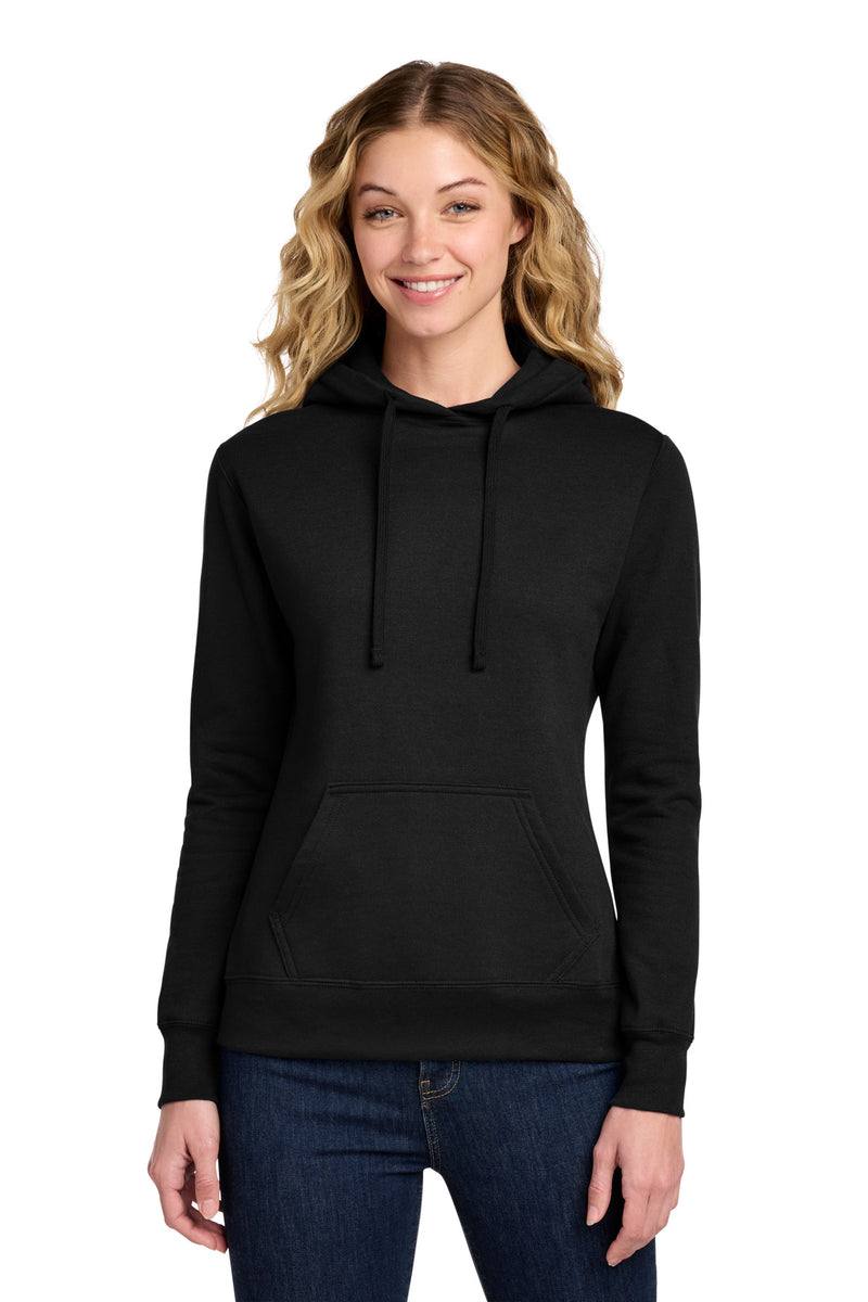 Port & Co Women's Core Fleece Pullover Hooded Sweatshirt - Jet Black