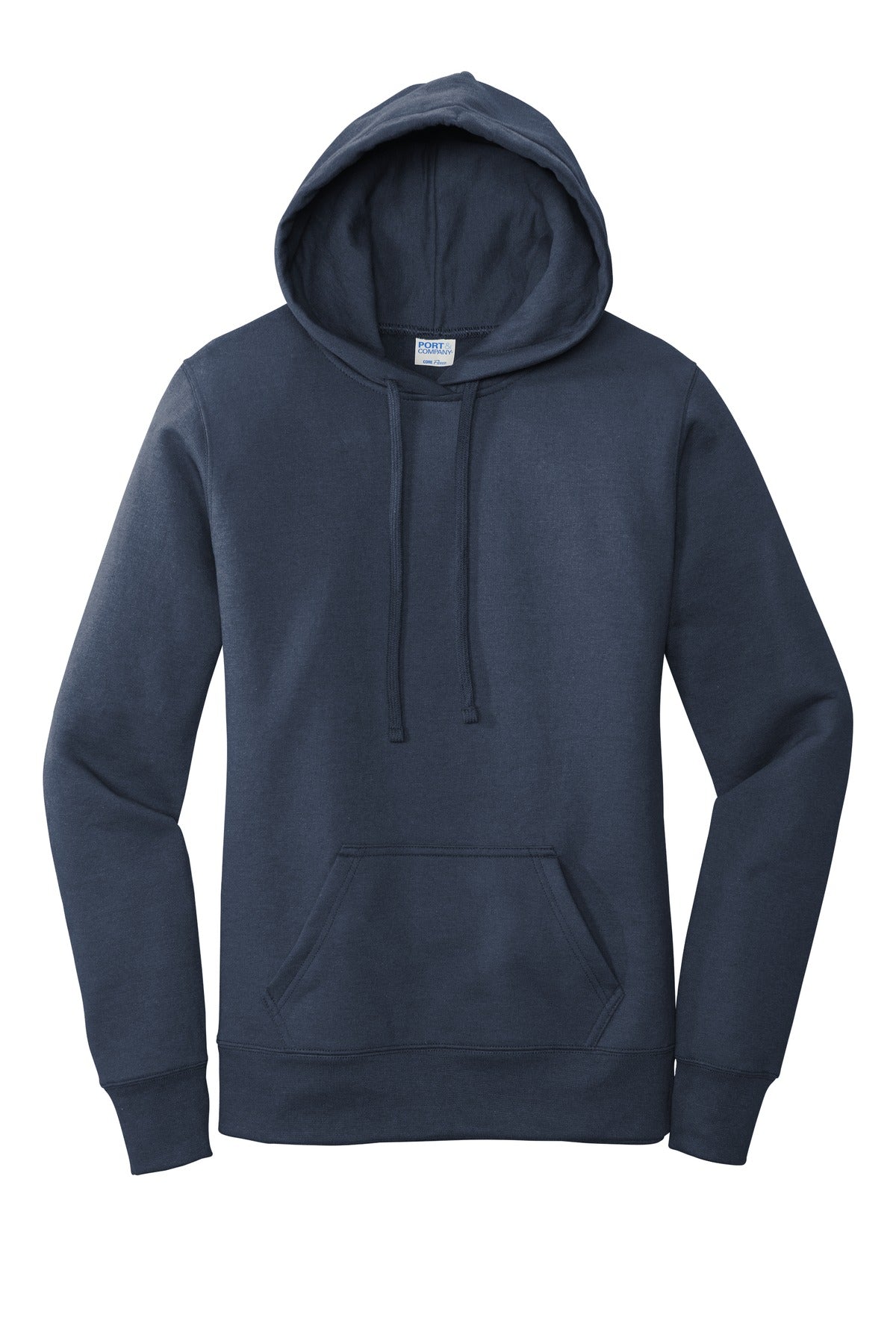 Port & Co Women's Core Fleece Pullover Hooded Sweatshirt - Navy