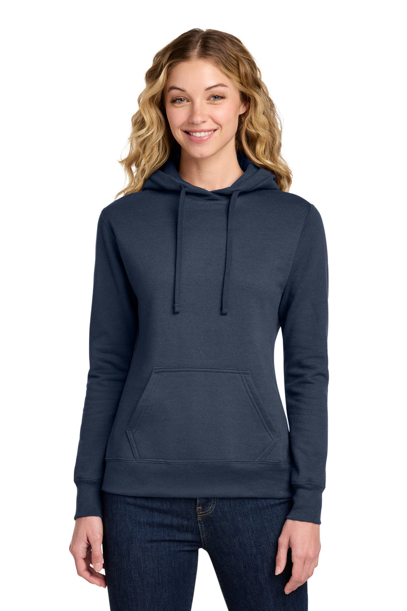 Port & Co Women's Core Fleece Pullover Hooded Sweatshirt - Navy
