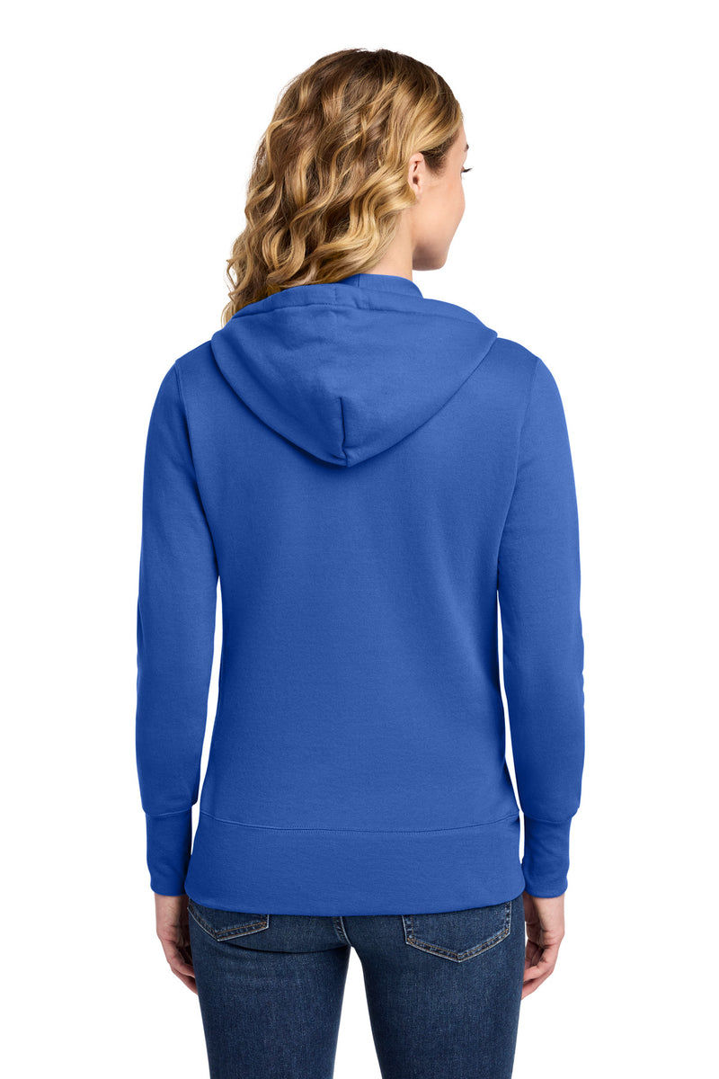 Port & Co Women's Core Fleece Full-Zip Hooded Sweatshirt - Royal