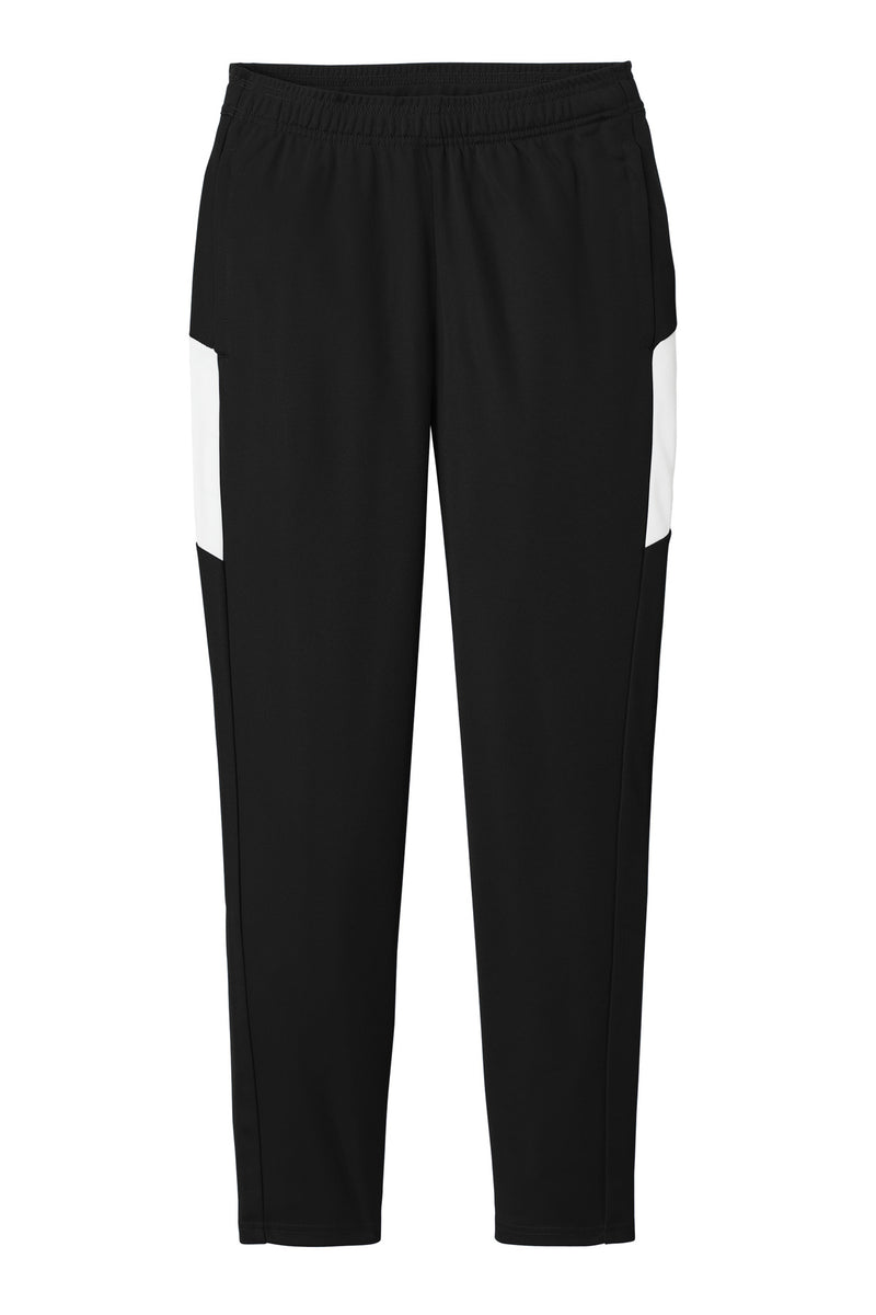 Sport-Tek Women's Travel Pant - Black/ White