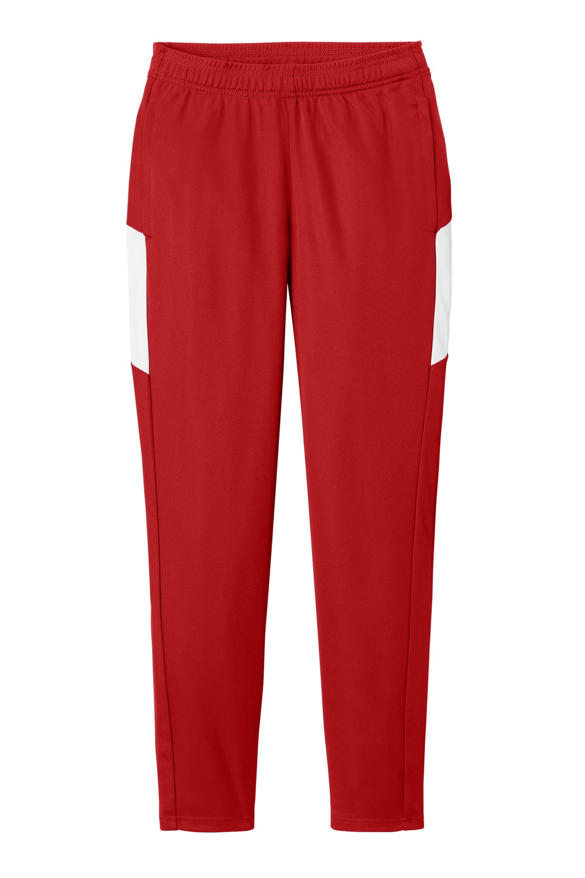 Sport-Tek Women's Travel Pant - Deep Red/ White