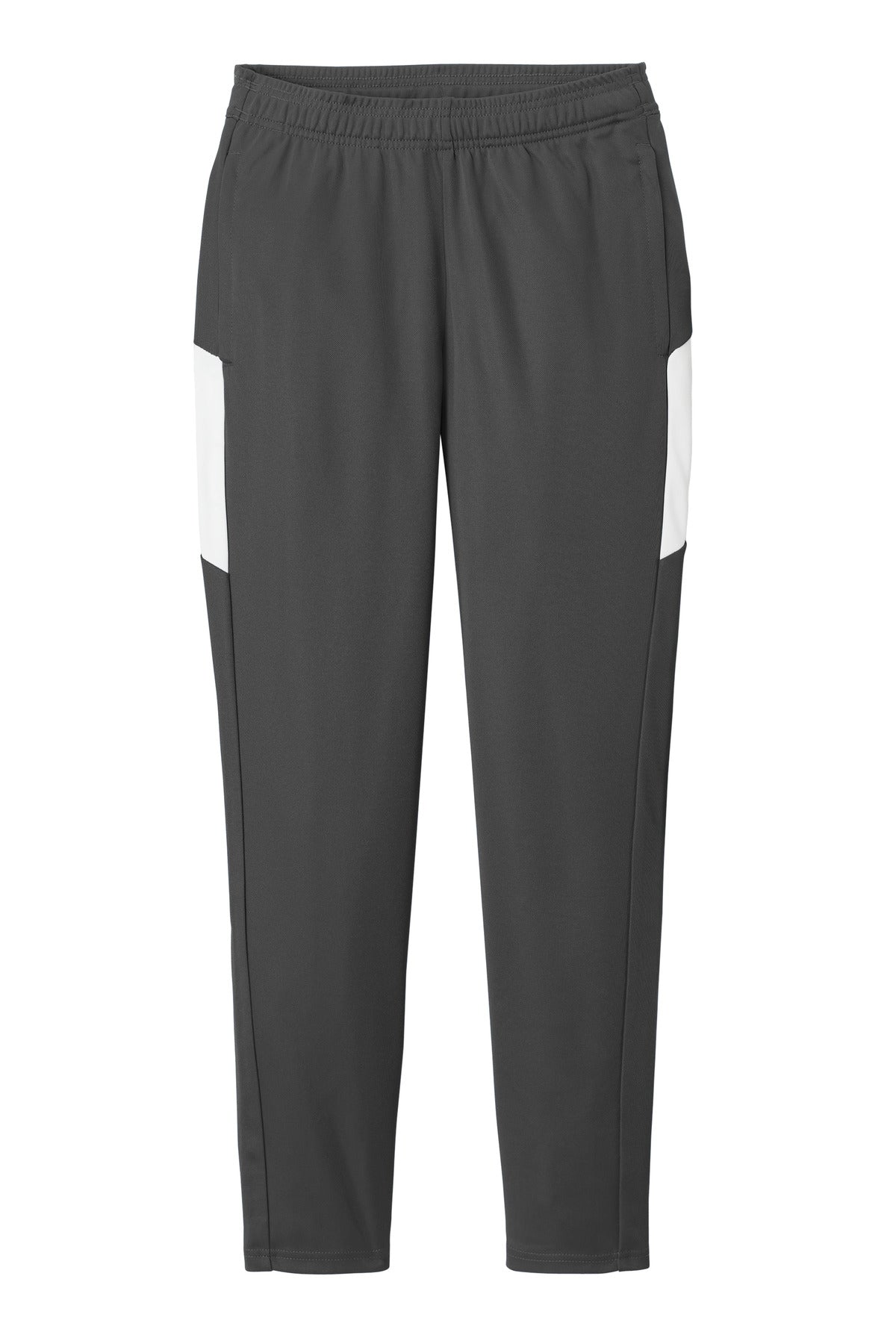 Sport-Tek Women's Travel Pant - Iron Grey/ White
