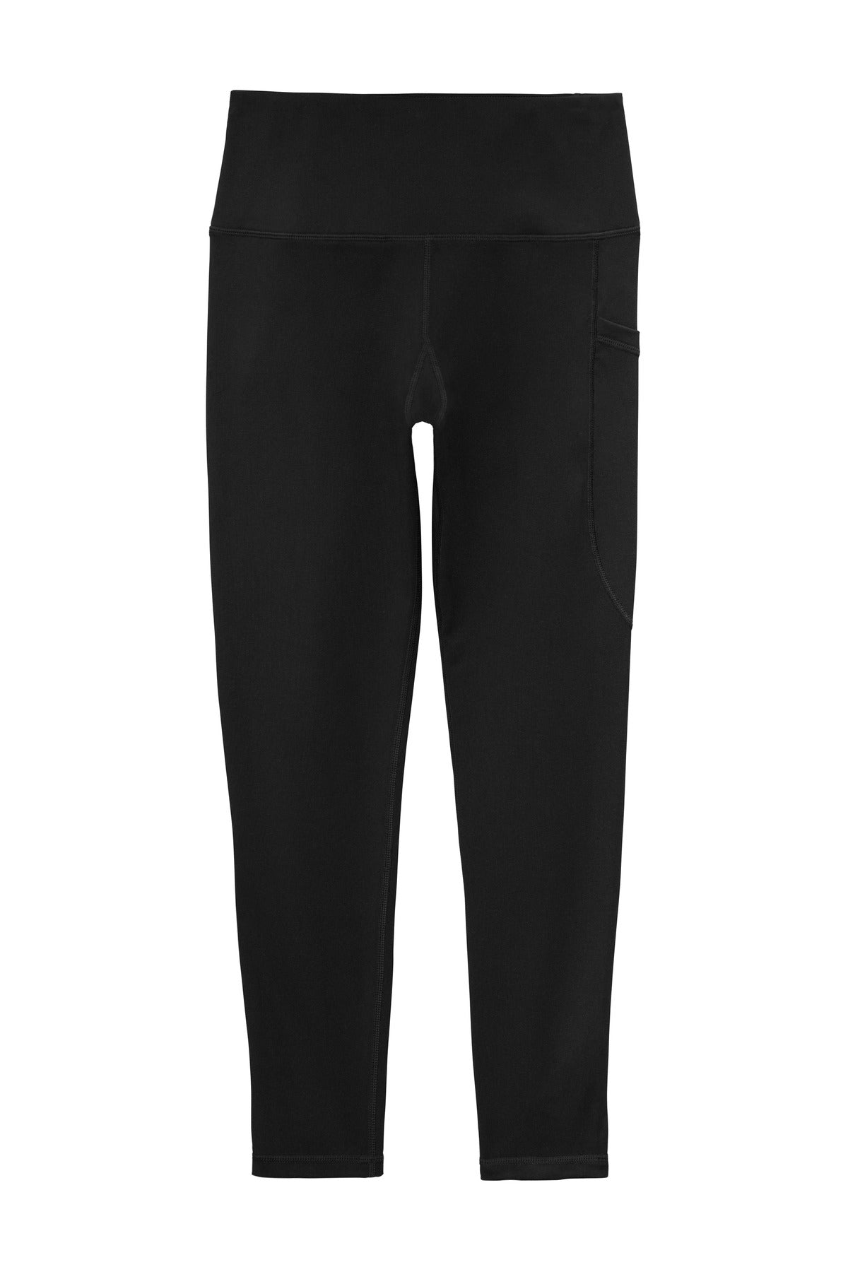 Sport-Tek  Women's High Rise 7/8 Legging - Black