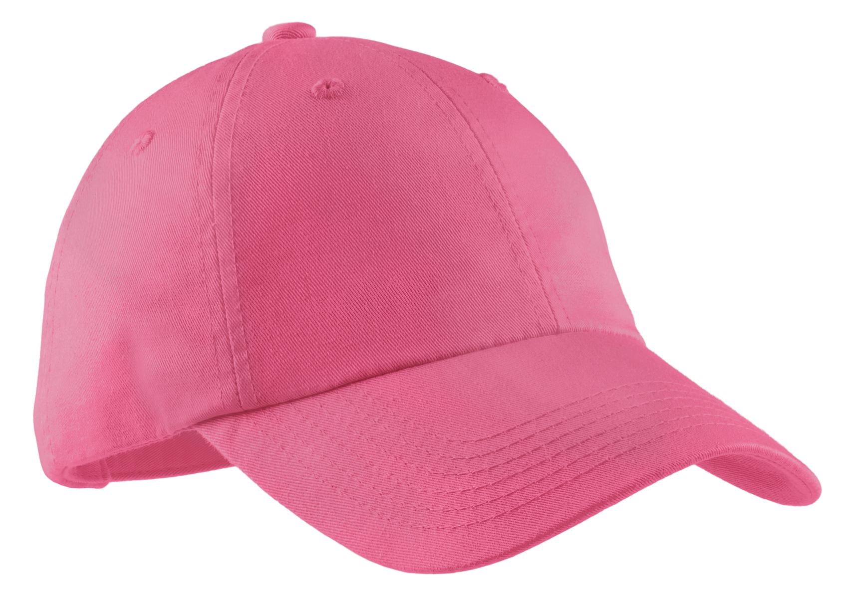 Port Authority Women's Garment-Washed Cap - Bright Pink