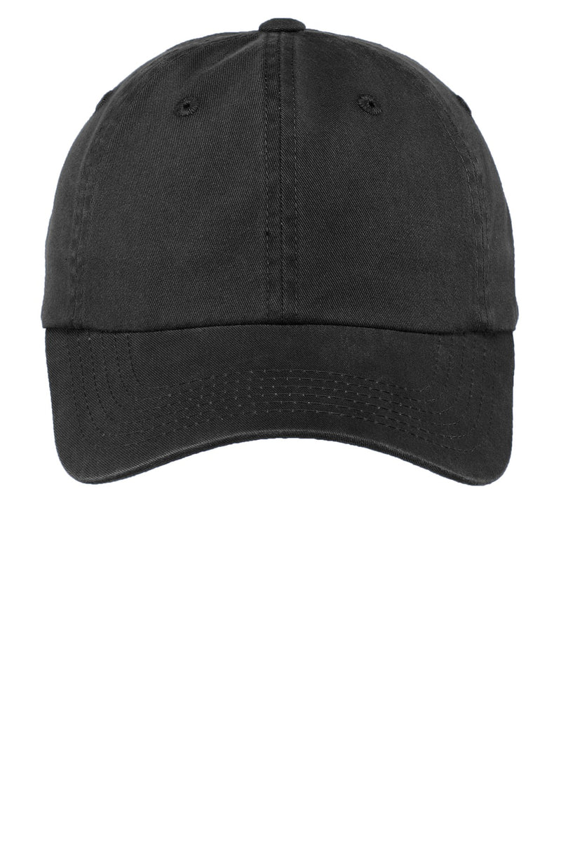 Port Authority Women's Garment-Washed Cap - Black