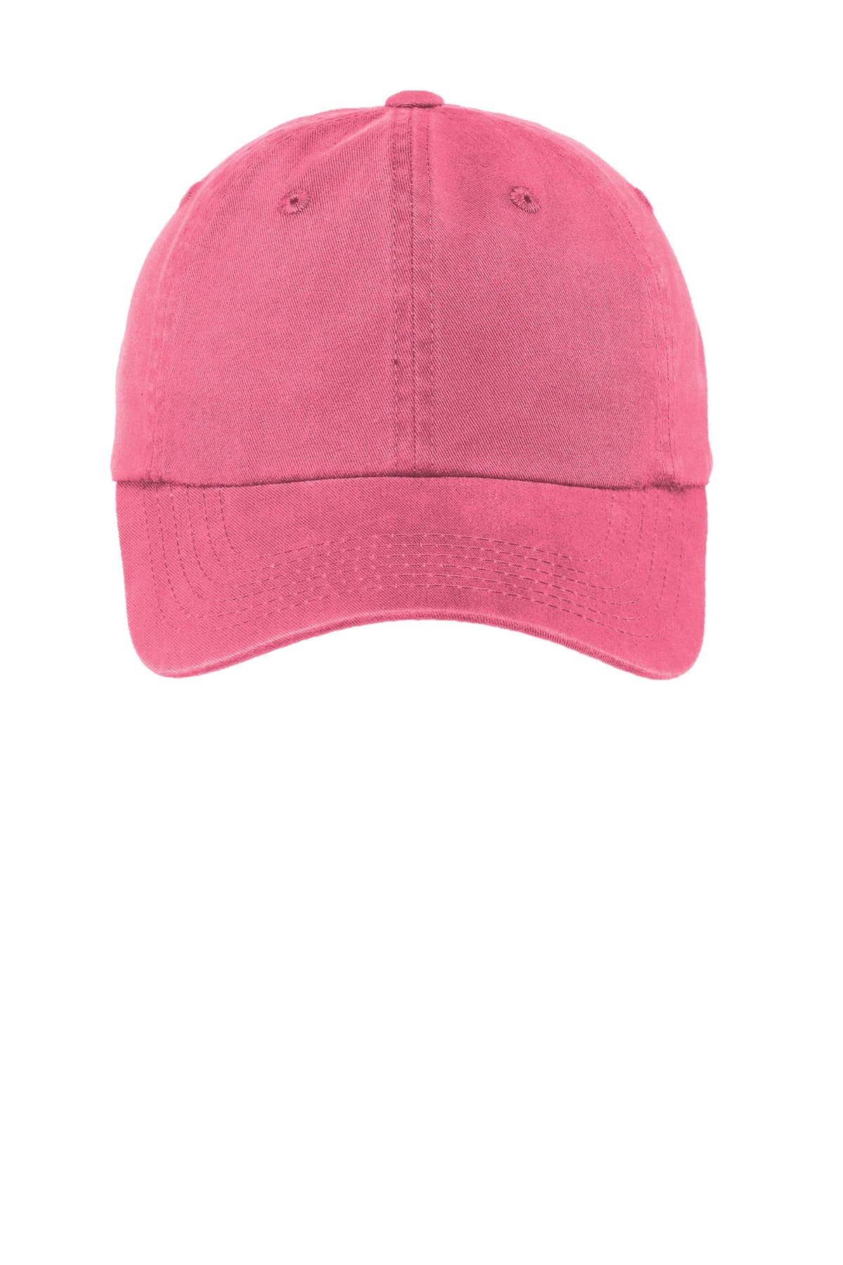 Port Authority Women's Garment-Washed Cap - Bright Pink