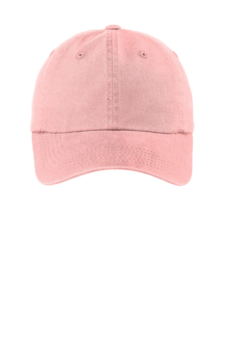 Port Authority Women's Garment-Washed Cap - Light Pink