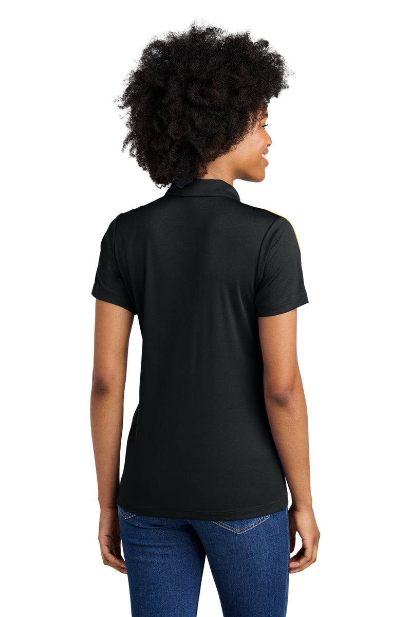Sport-Tek Women's Competitor United Polo - Black/ Gold