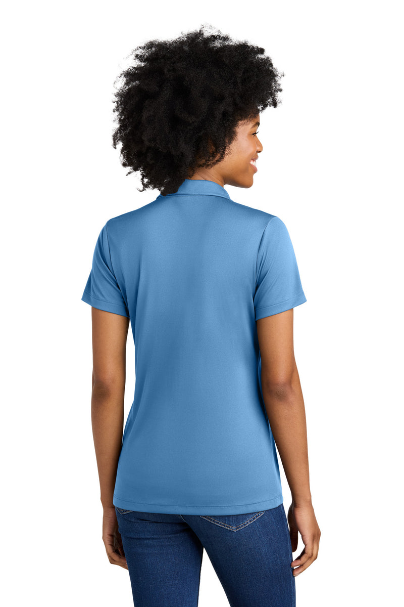 Sport-Tek Women's Competitor United Polo - Carolina Blue/ White
