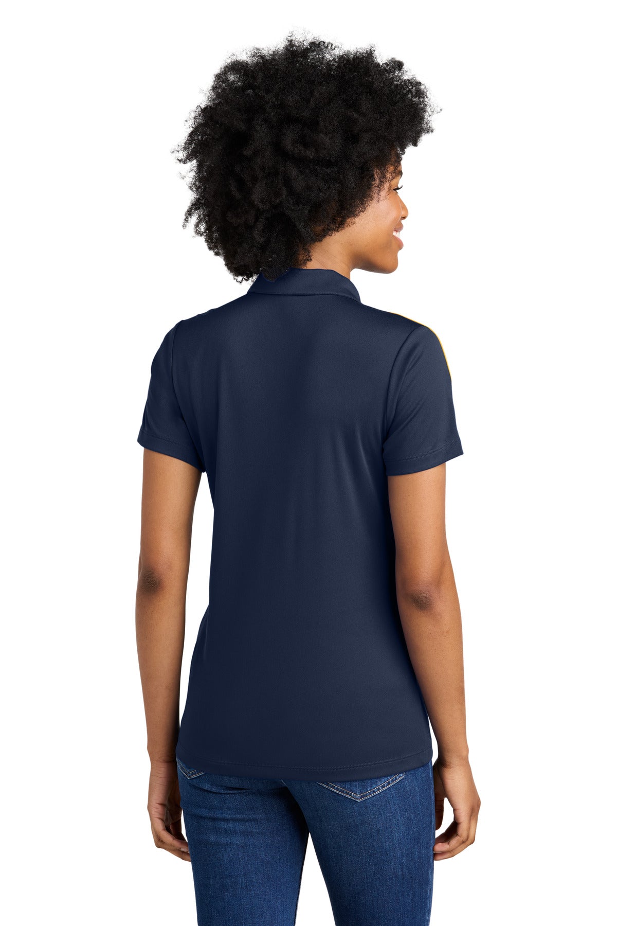 Sport-Tek Women's Competitor United Polo - True Navy/ Gold
