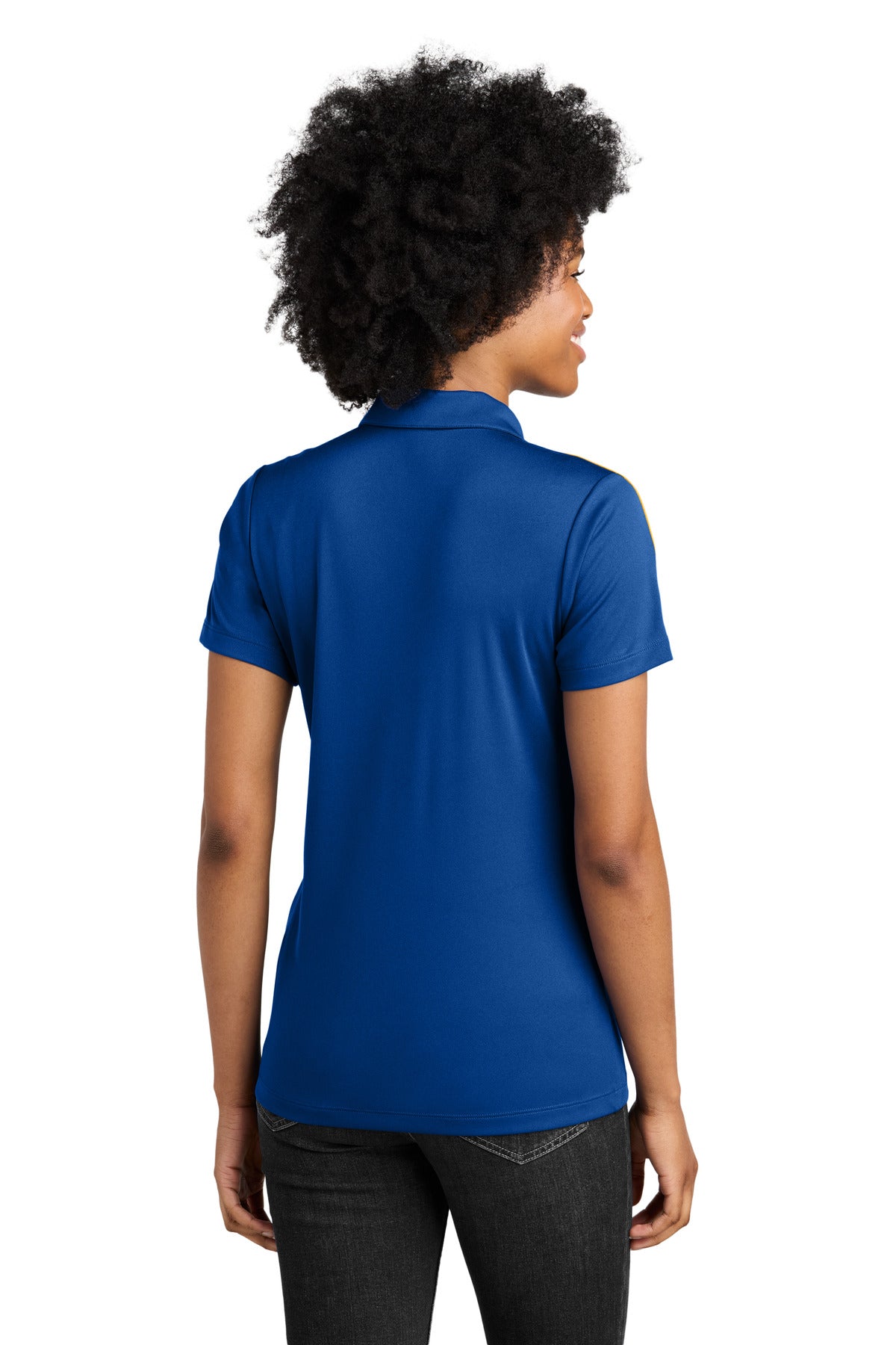 Sport-Tek Women's Competitor United Polo - True Royal/ Gold