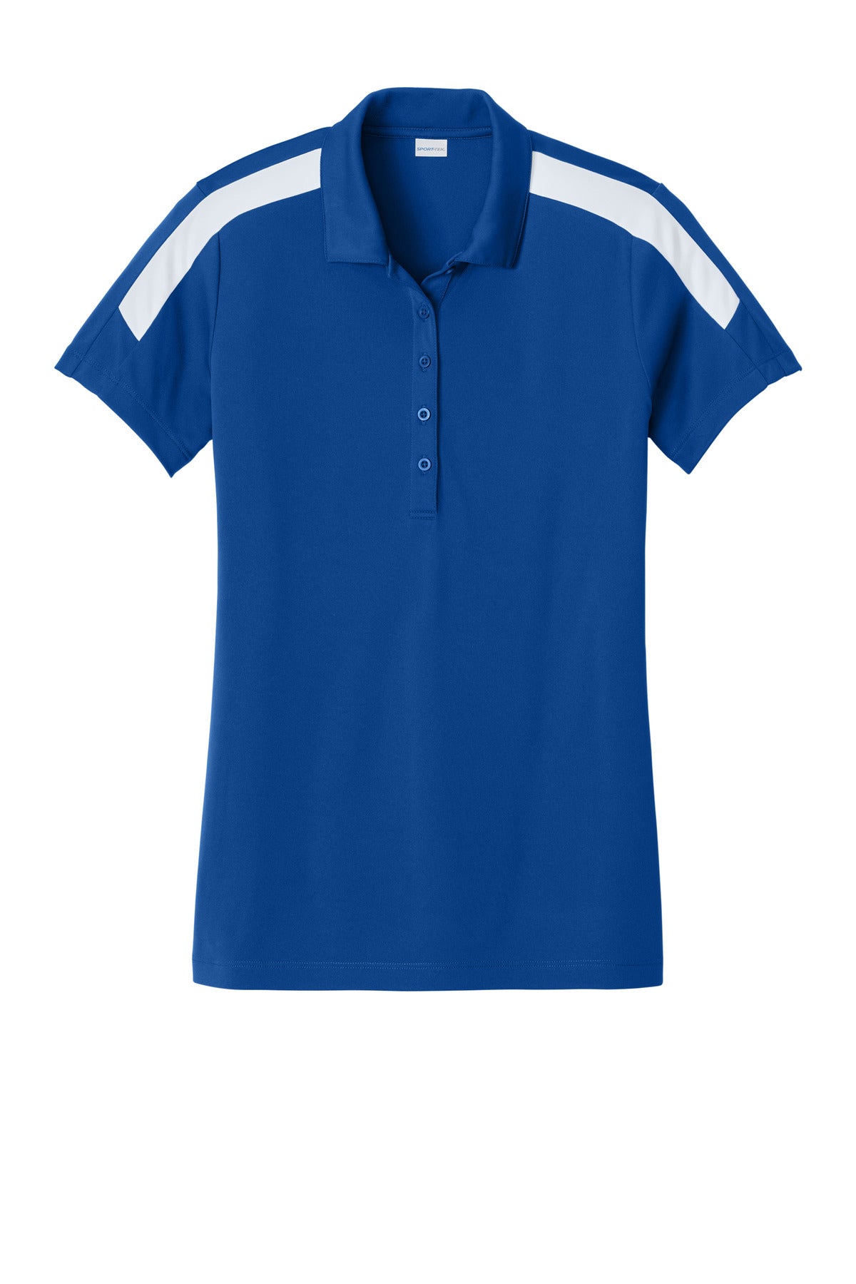 Sport-Tek Women's Competitor United Polo - True Royal/ White