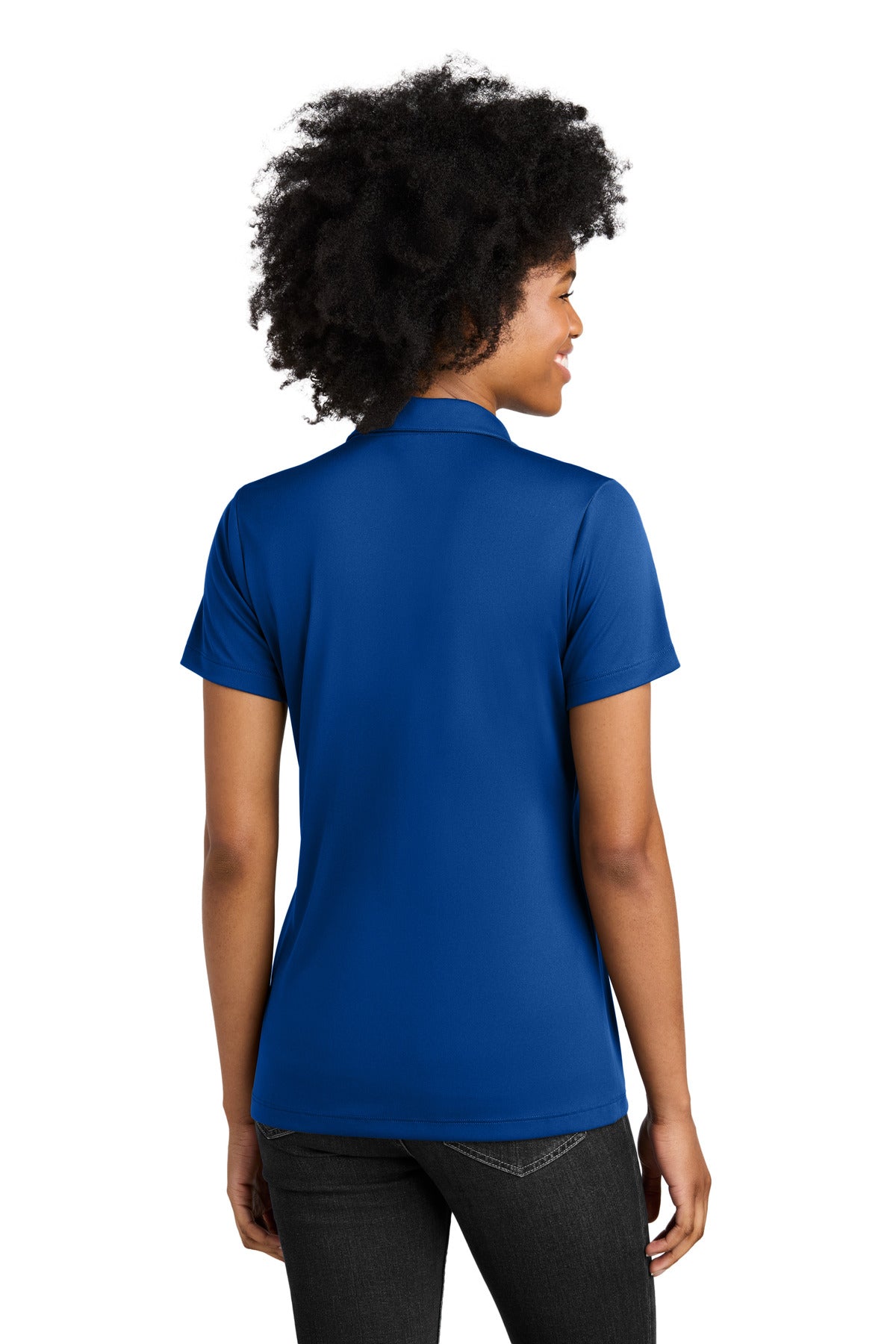 Sport-Tek Women's Competitor United Polo - True Royal/ White