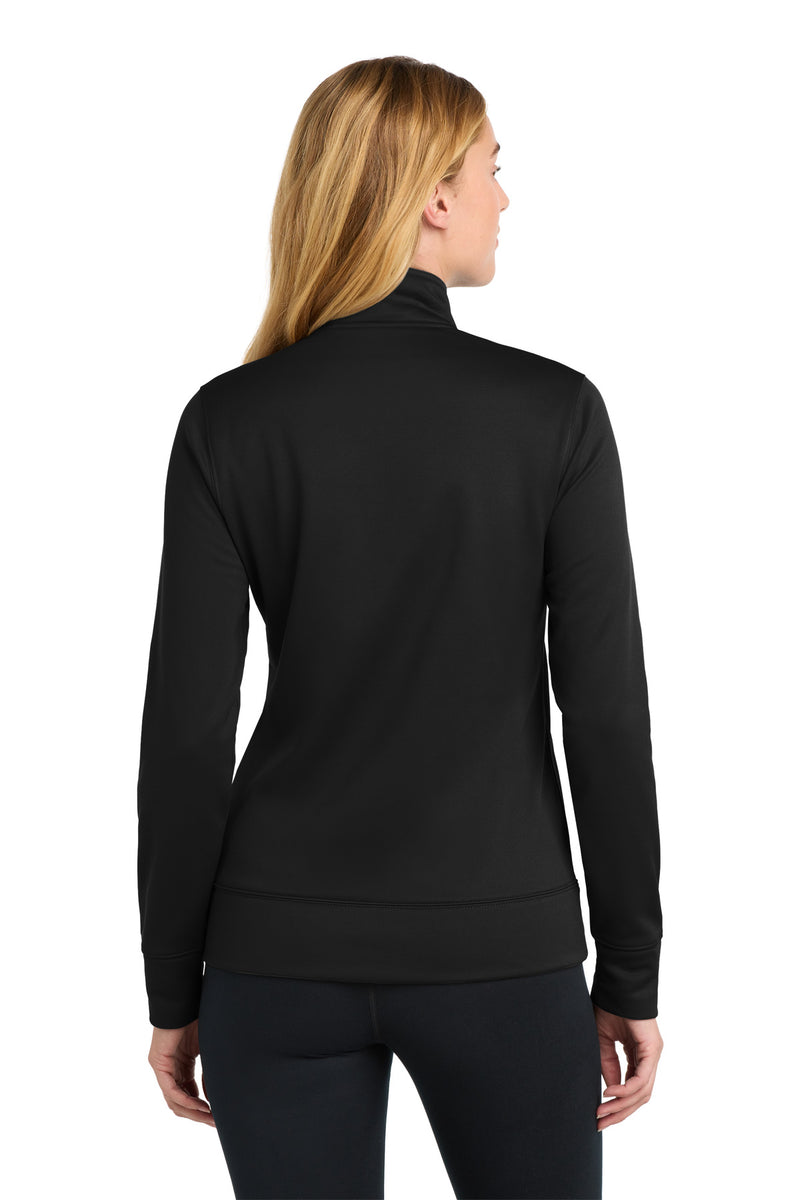 Sport-Tek Women's Sport-Wick Fleece Full-Zip Jacket - Black