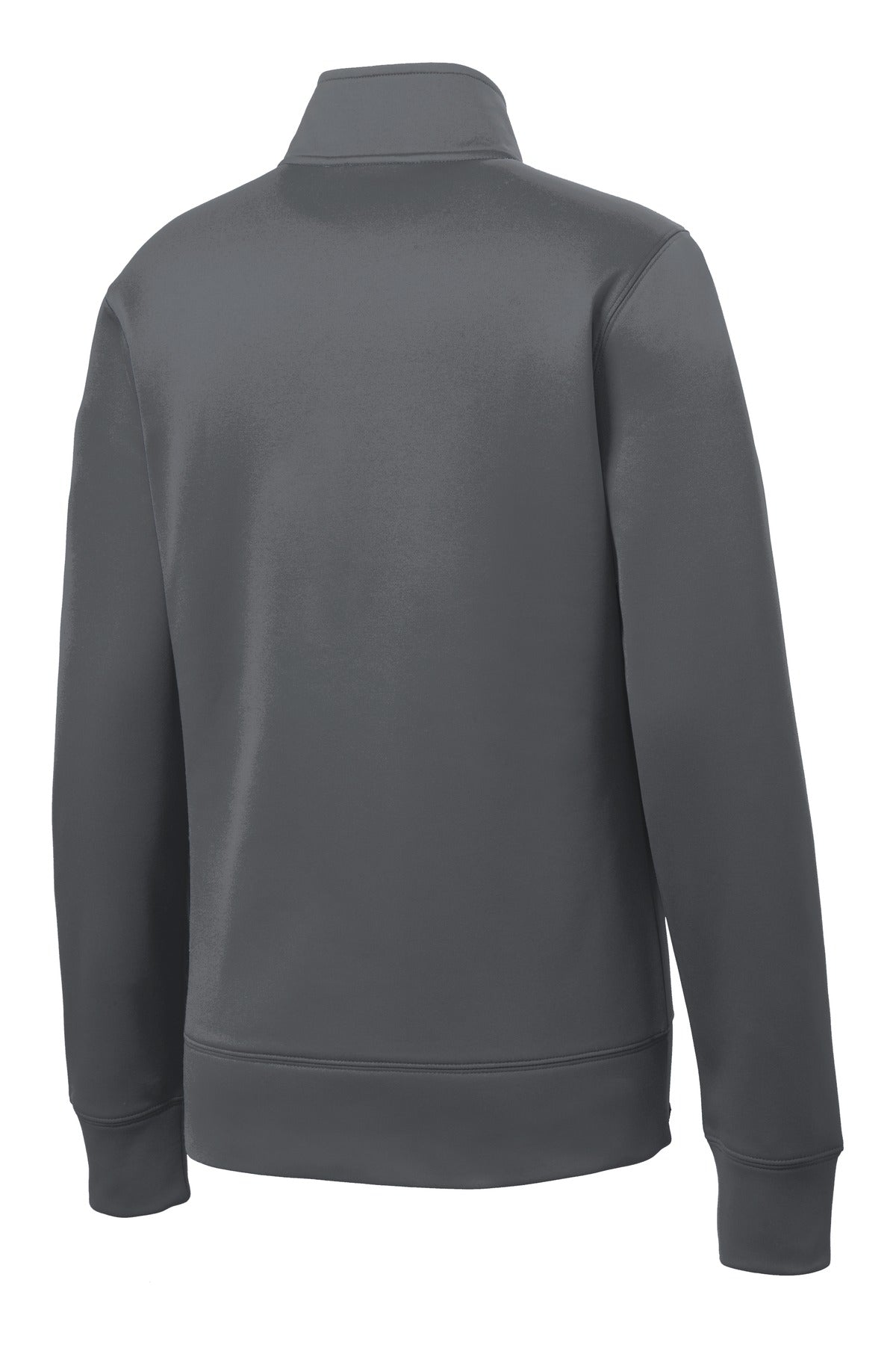 Sport-Tek Women's Sport-Wick Fleece Full-Zip Jacket - Dark Smoke Grey