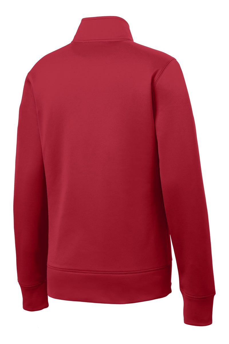 Sport-Tek Women's Sport-Wick Fleece Full-Zip Jacket - Deep Red