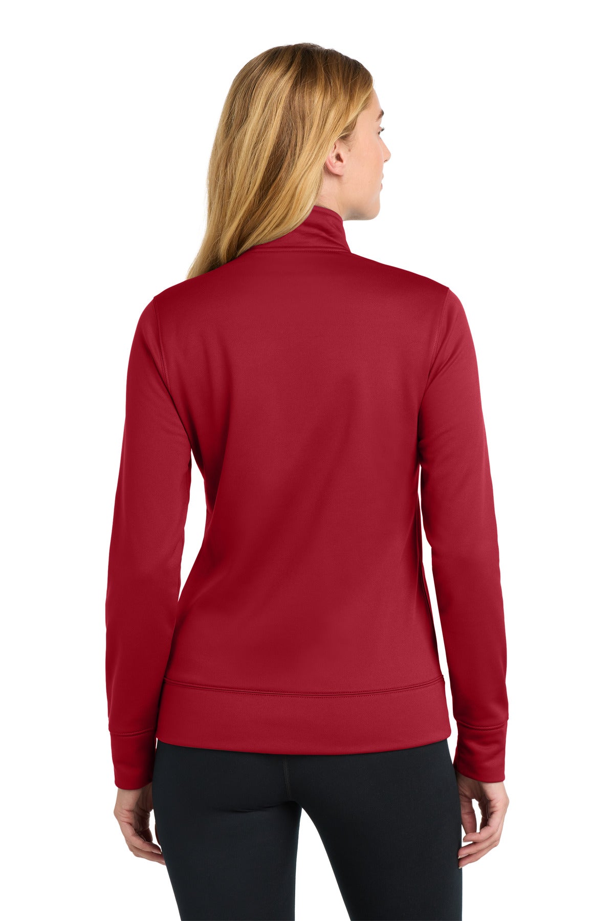 Sport-Tek Women's Sport-Wick Fleece Full-Zip Jacket - Deep Red