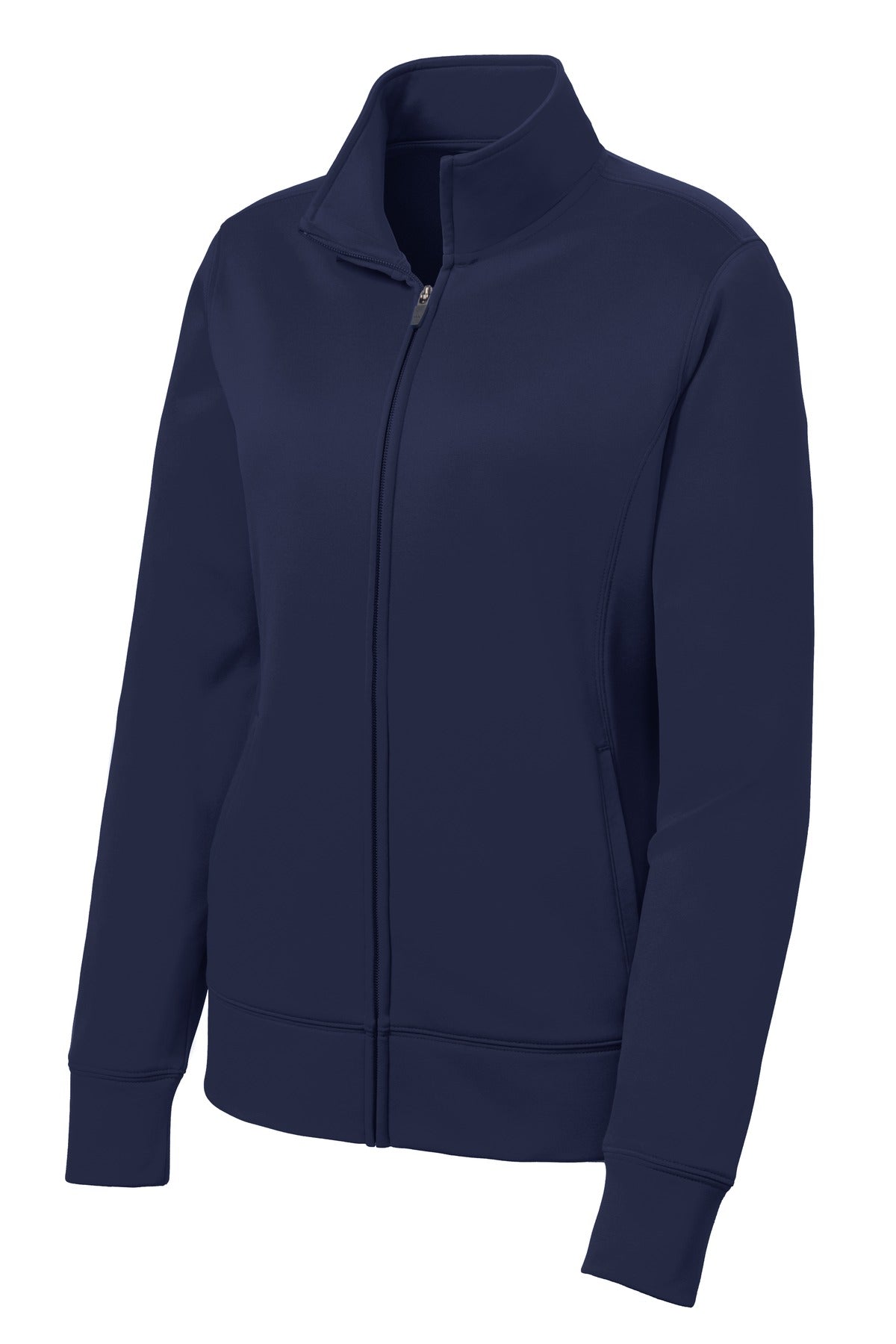Sport-Tek Women's Sport-Wick Fleece Full-Zip Jacket - Navy