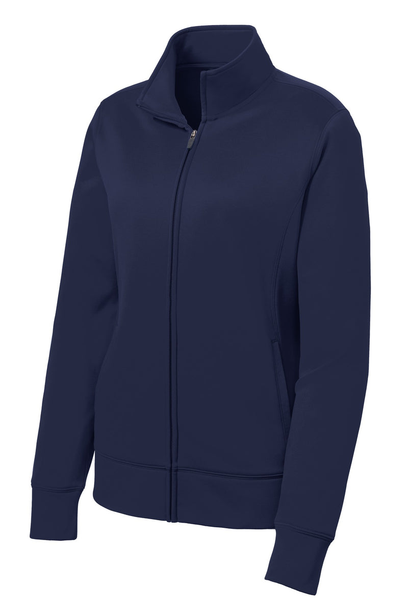 Sport-Tek Women's Sport-Wick Fleece Full-Zip Jacket - Navy