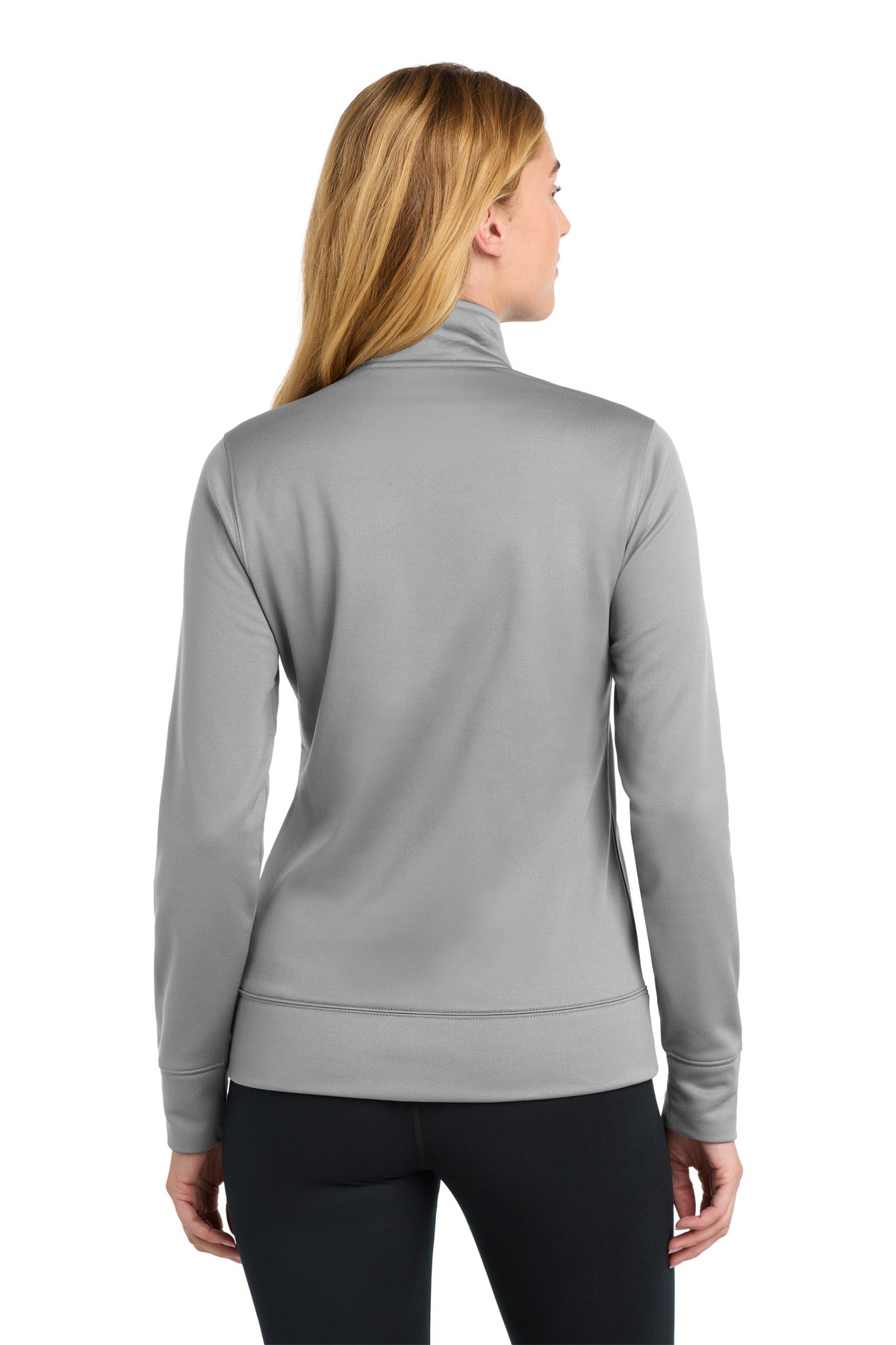 Sport-Tek Women's Sport-Wick Fleece Full-Zip Jacket - Silver