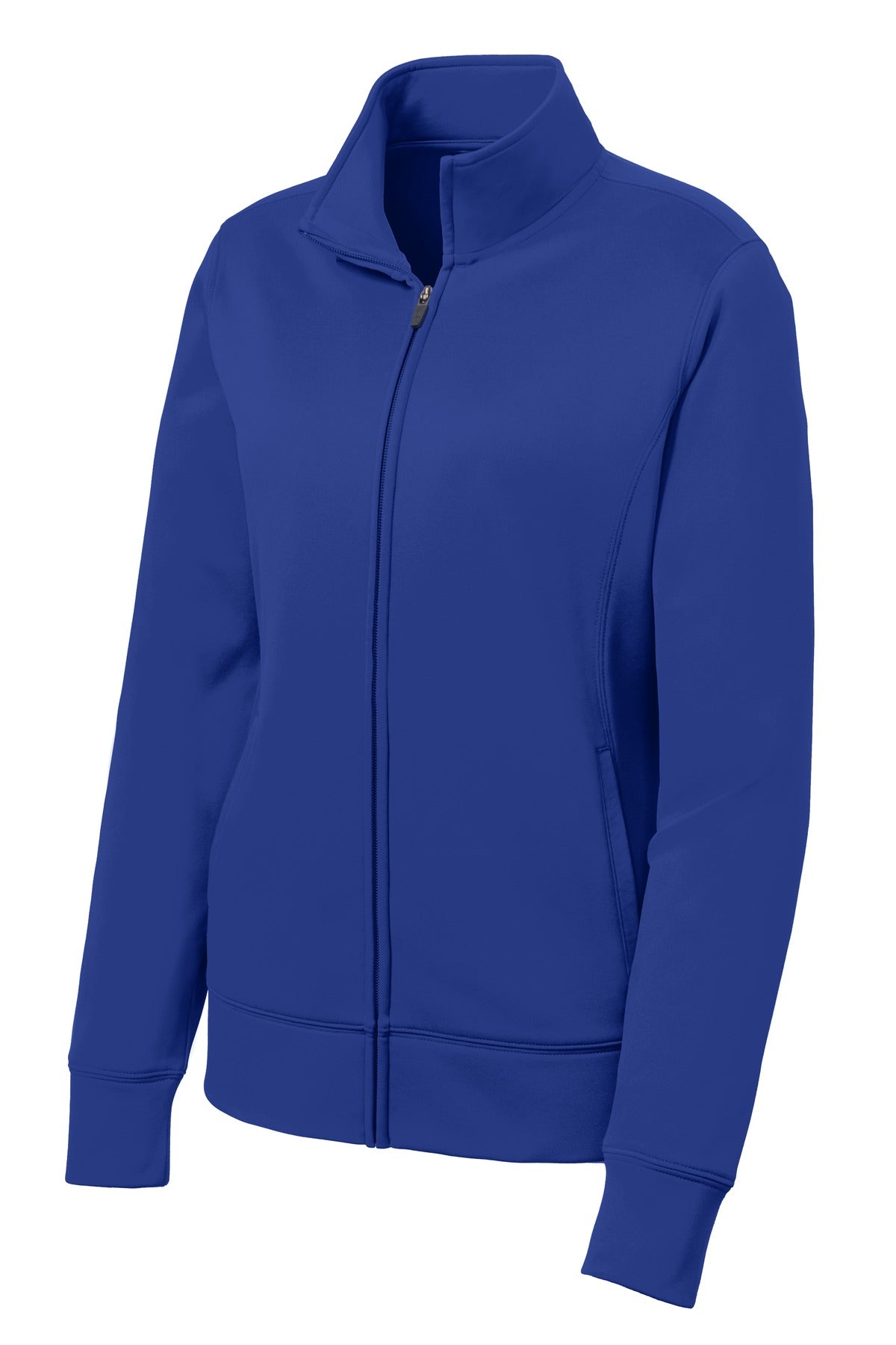 Sport-Tek Women's Sport-Wick Fleece Full-Zip Jacket - True Royal