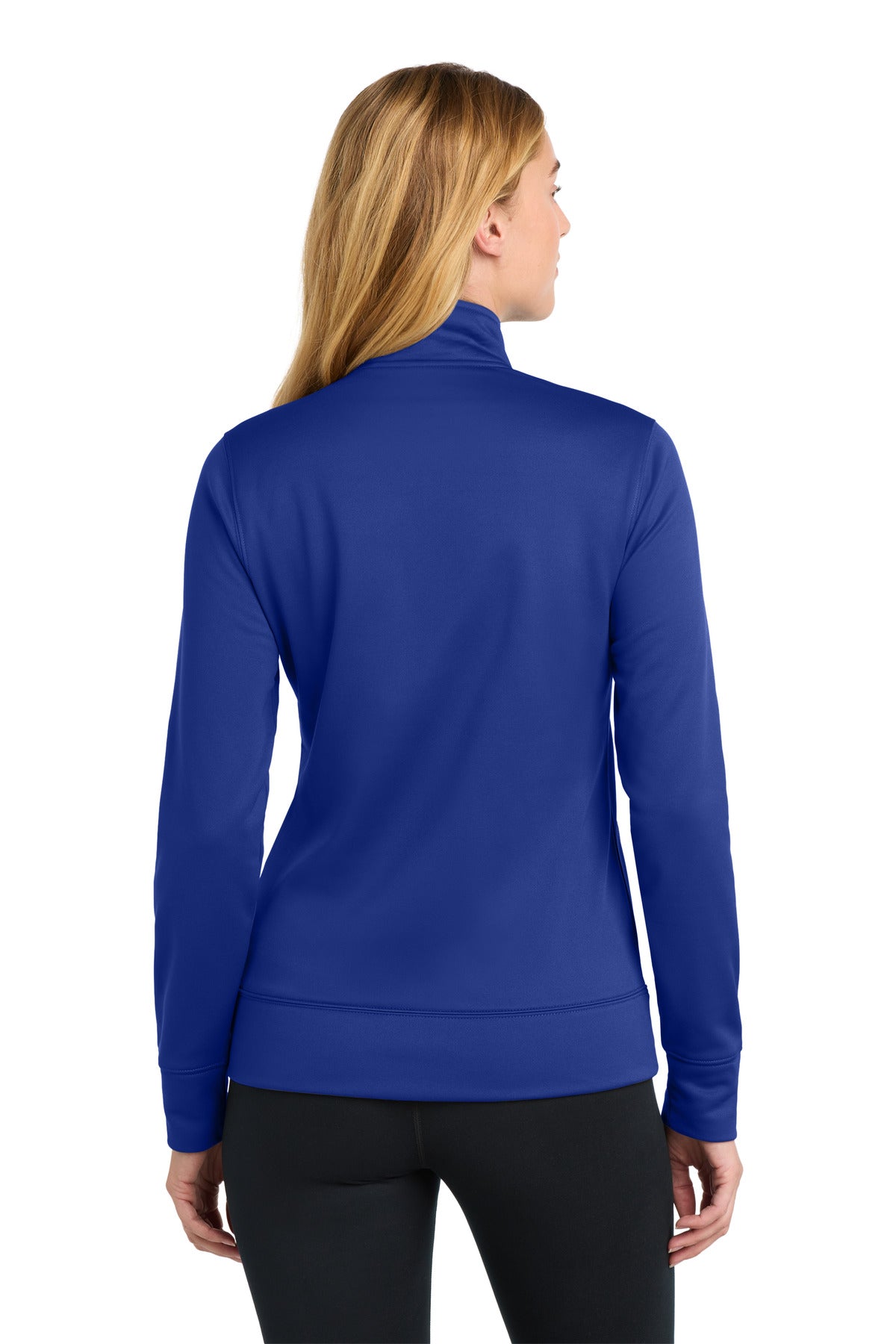 Sport-Tek Women's Sport-Wick Fleece Full-Zip Jacket - True Royal