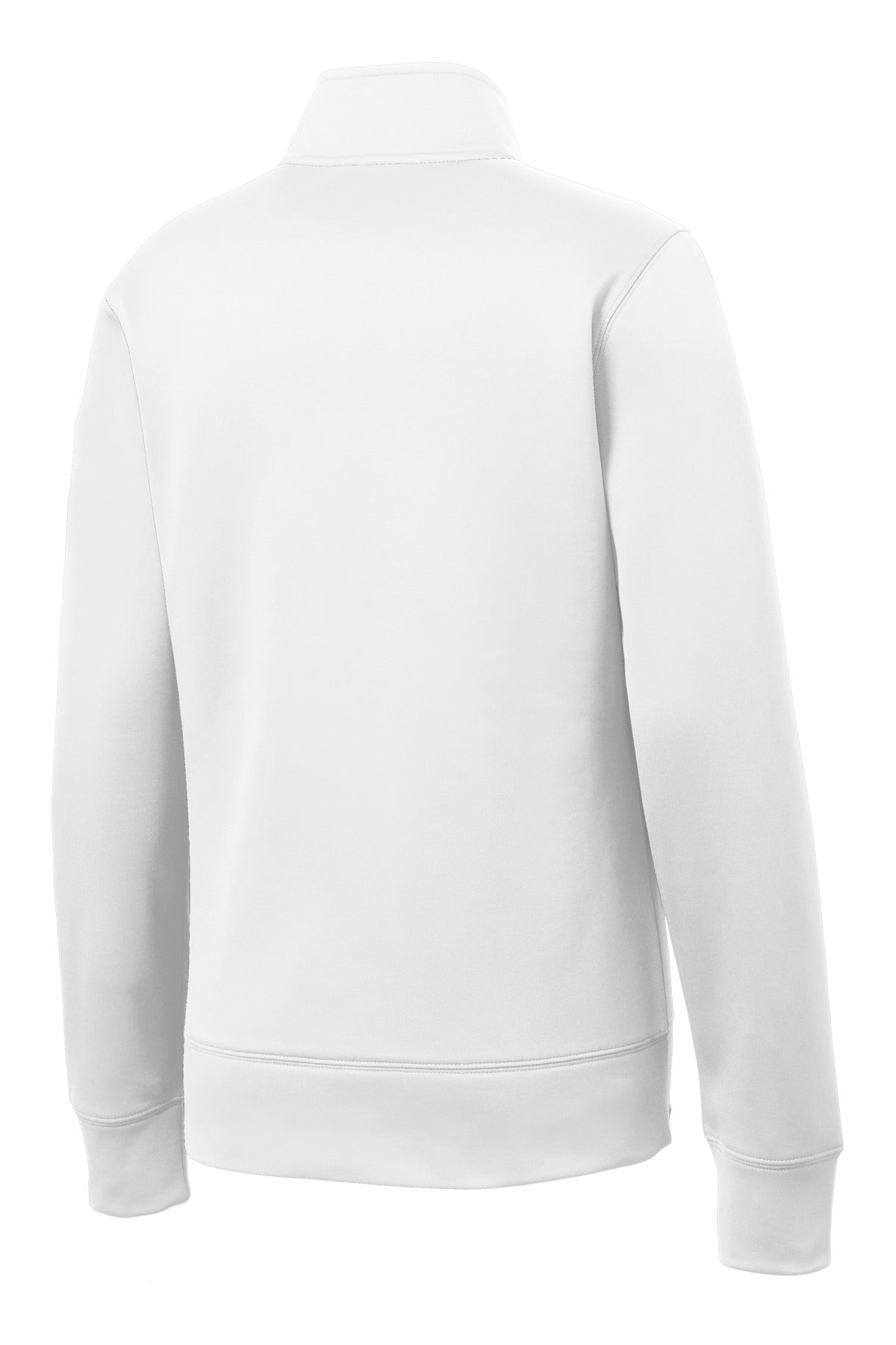 Sport-Tek Women's Sport-Wick Fleece Full-Zip Jacket - White
