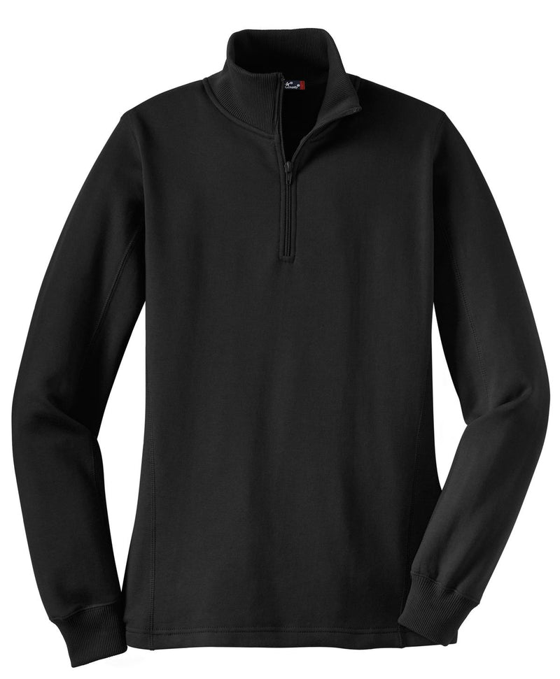 Sport-Tek Women's 1/4-Zip Sweatshirt - Black