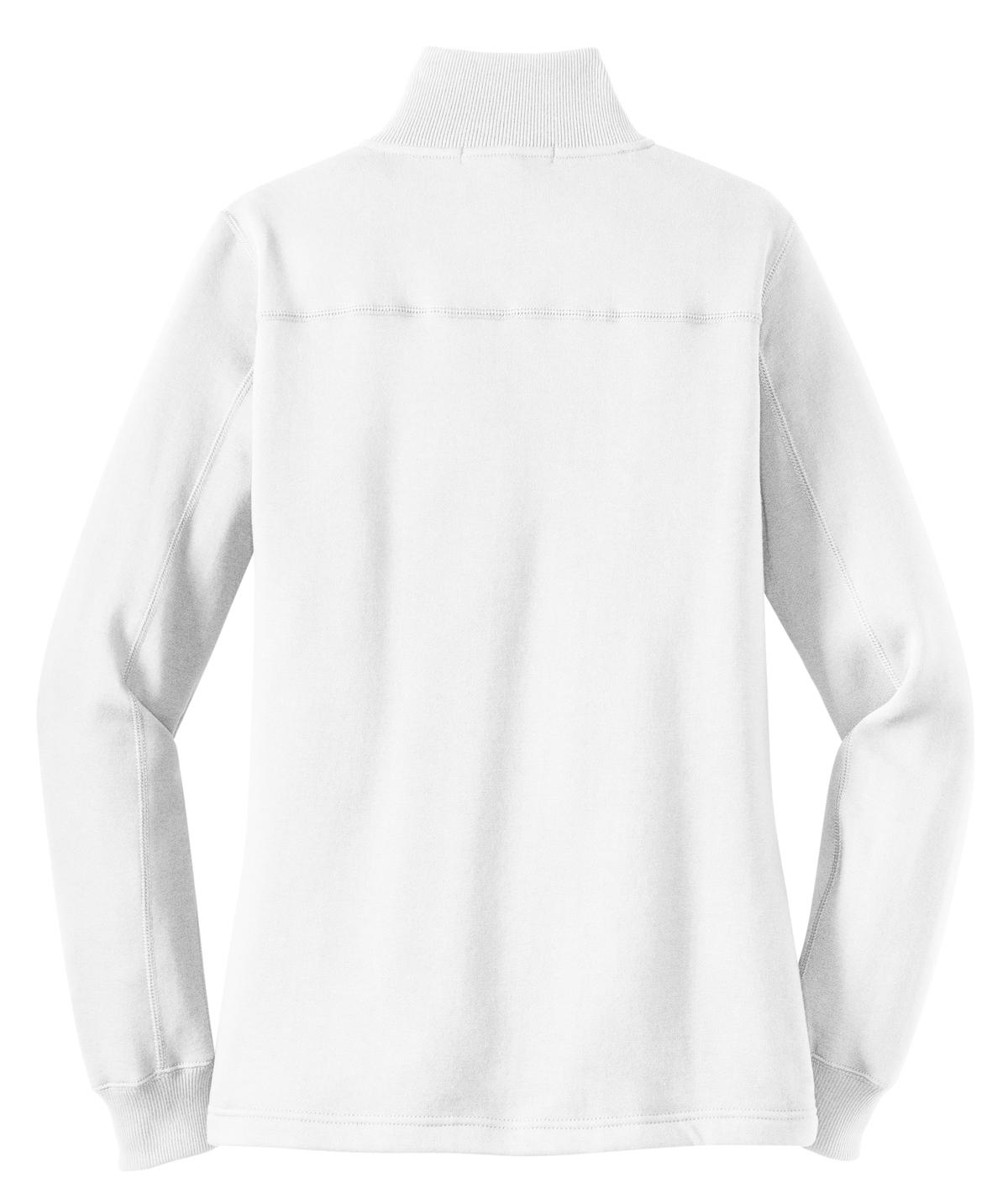 Sport-Tek Women's 1/4-Zip Sweatshirt - White