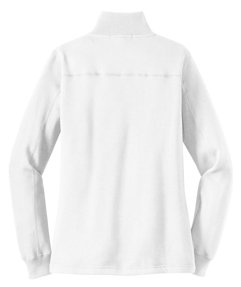 Sport-Tek Women's 1/4-Zip Sweatshirt - White