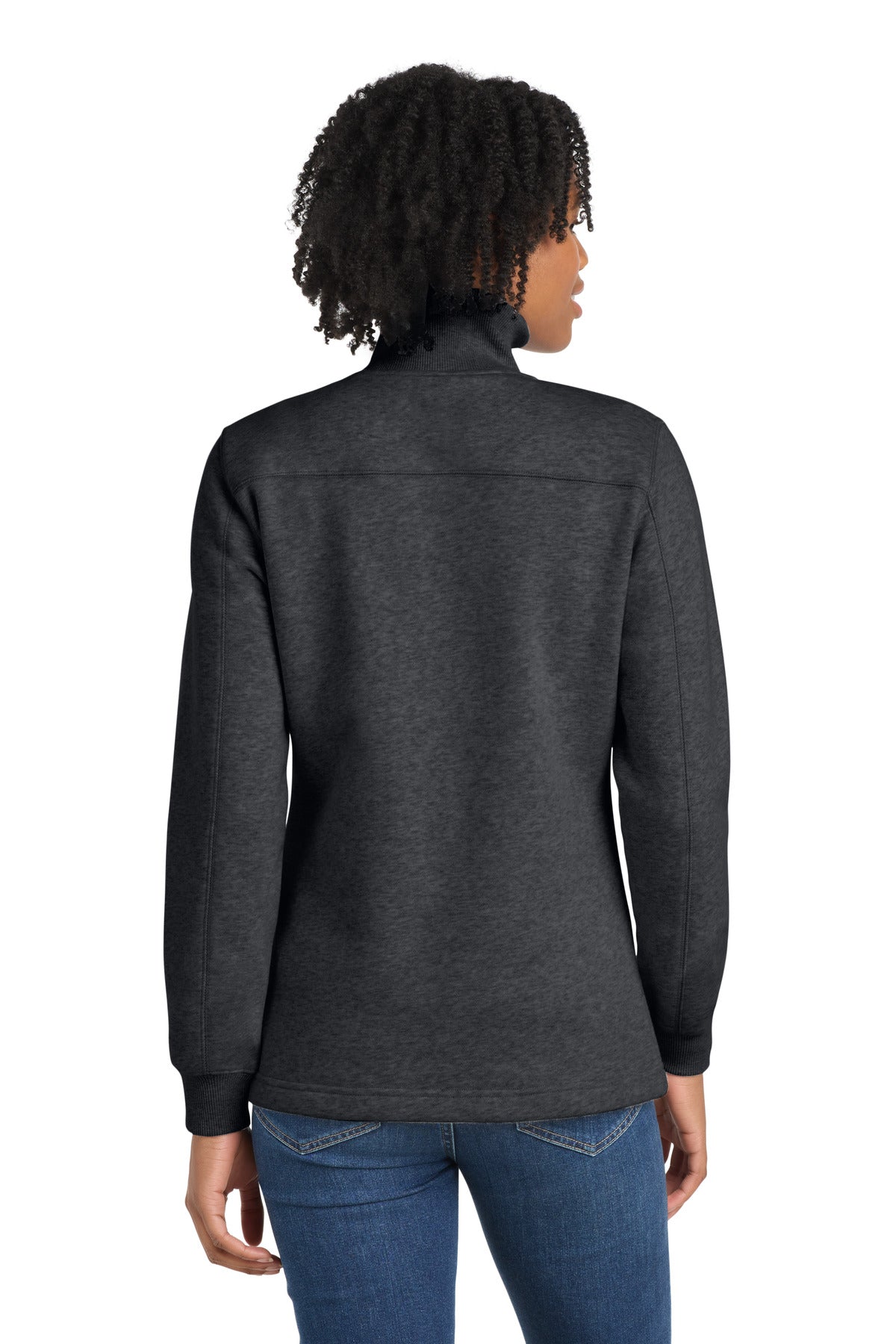 Sport-Tek Women's 1/4-Zip Sweatshirt - Graphite Heather