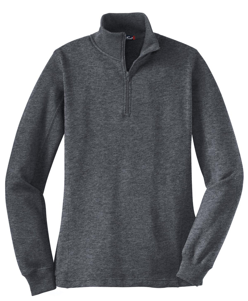 Sport-Tek Women's 1/4-Zip Sweatshirt - Graphite Heather