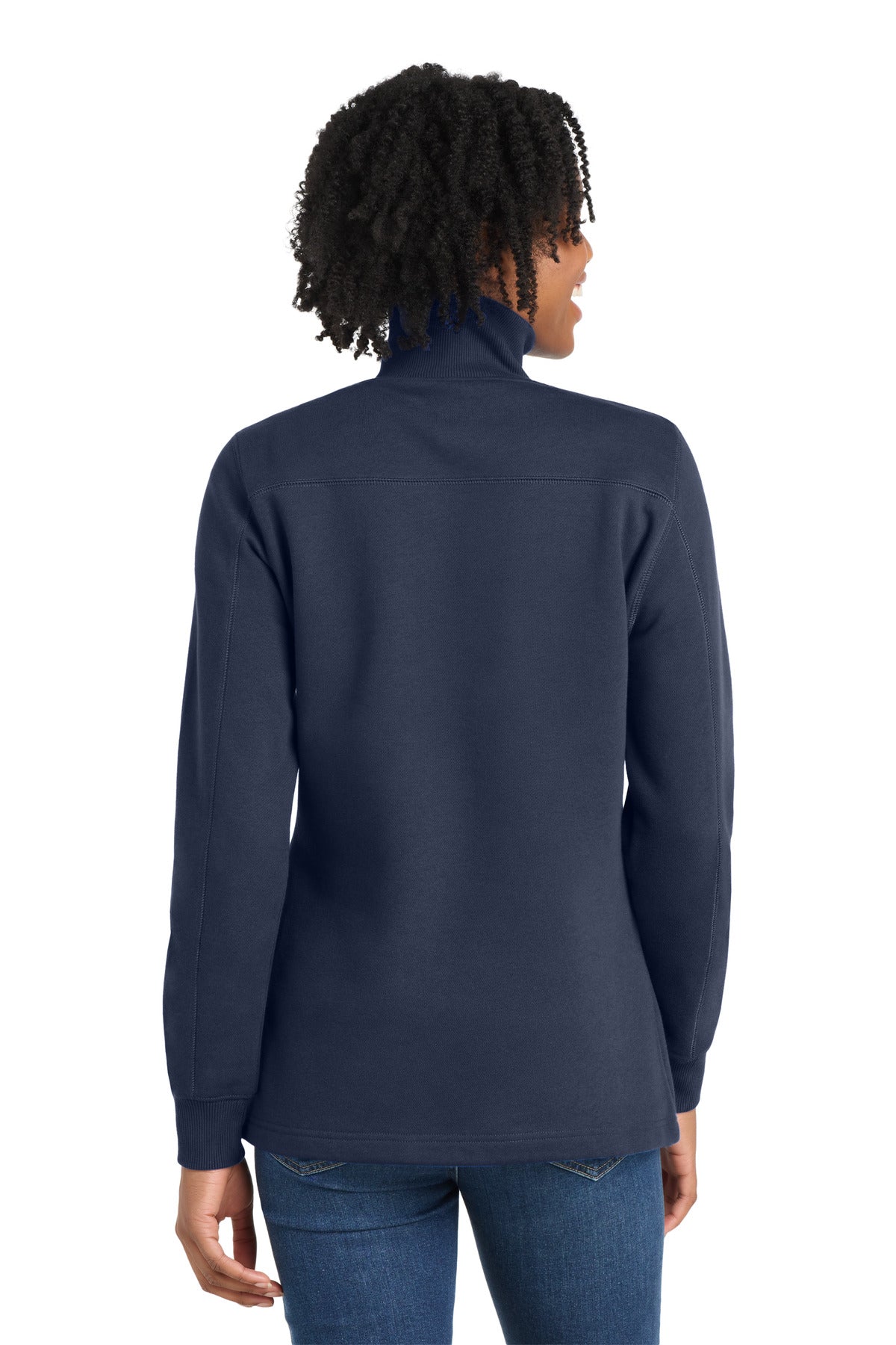 Sport-Tek Women's 1/4-Zip Sweatshirt - True Navy